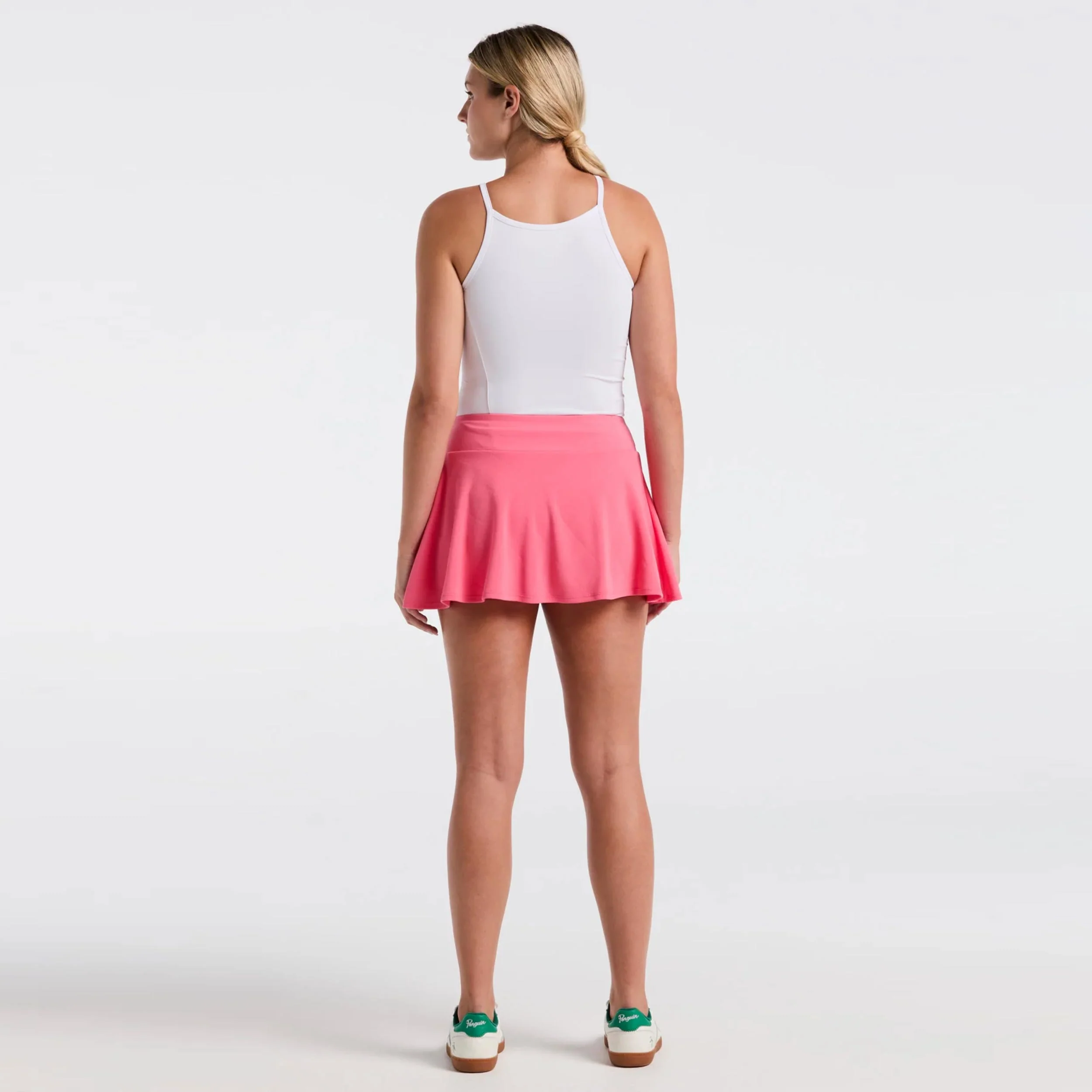 Grid Jacquard Falda Mujeres-Rosa - Image 5