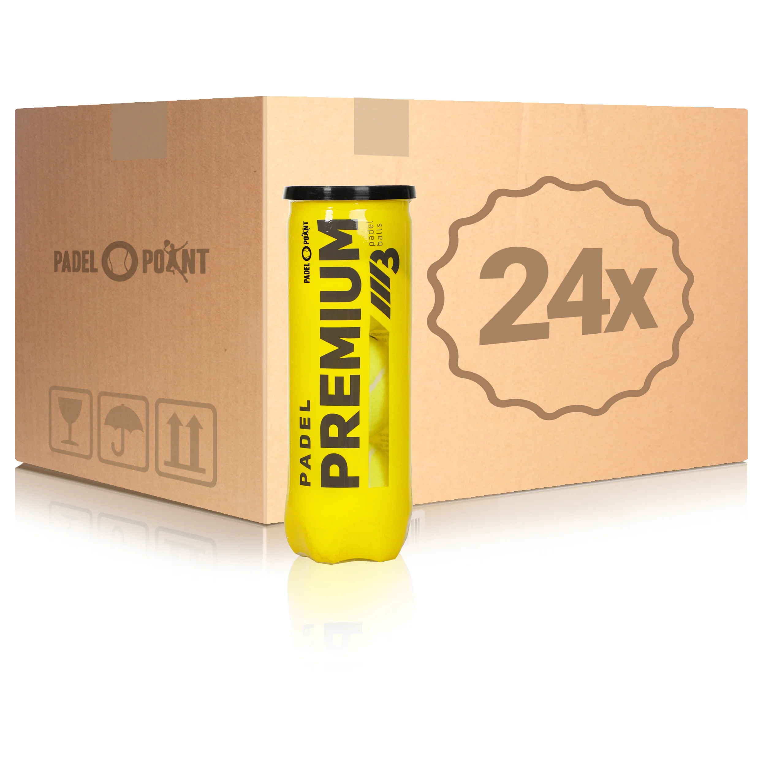24 botes de 3 pelotas Premium Ball En caja