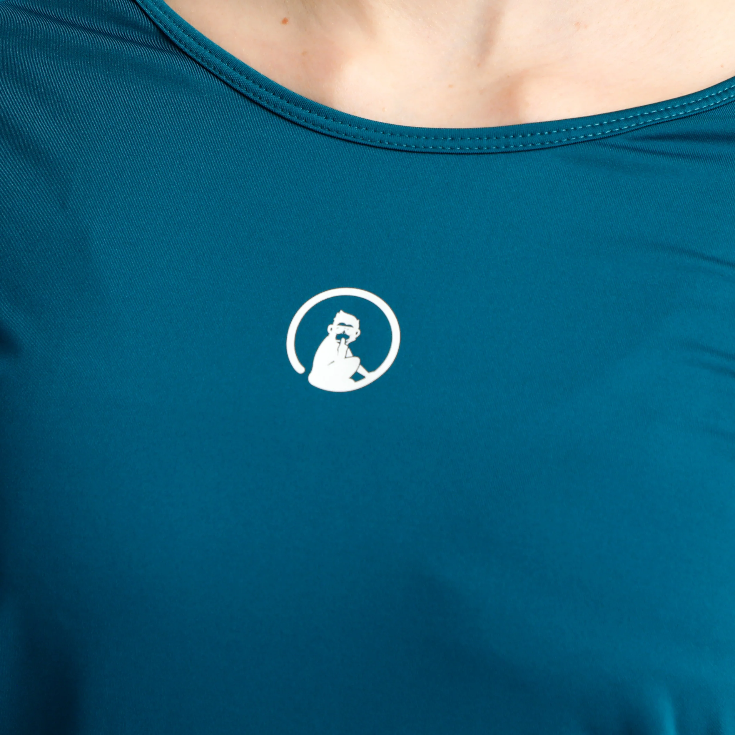 35913 Camiseta de manga larga Mujeres-color petróleo, blanco - Image 6