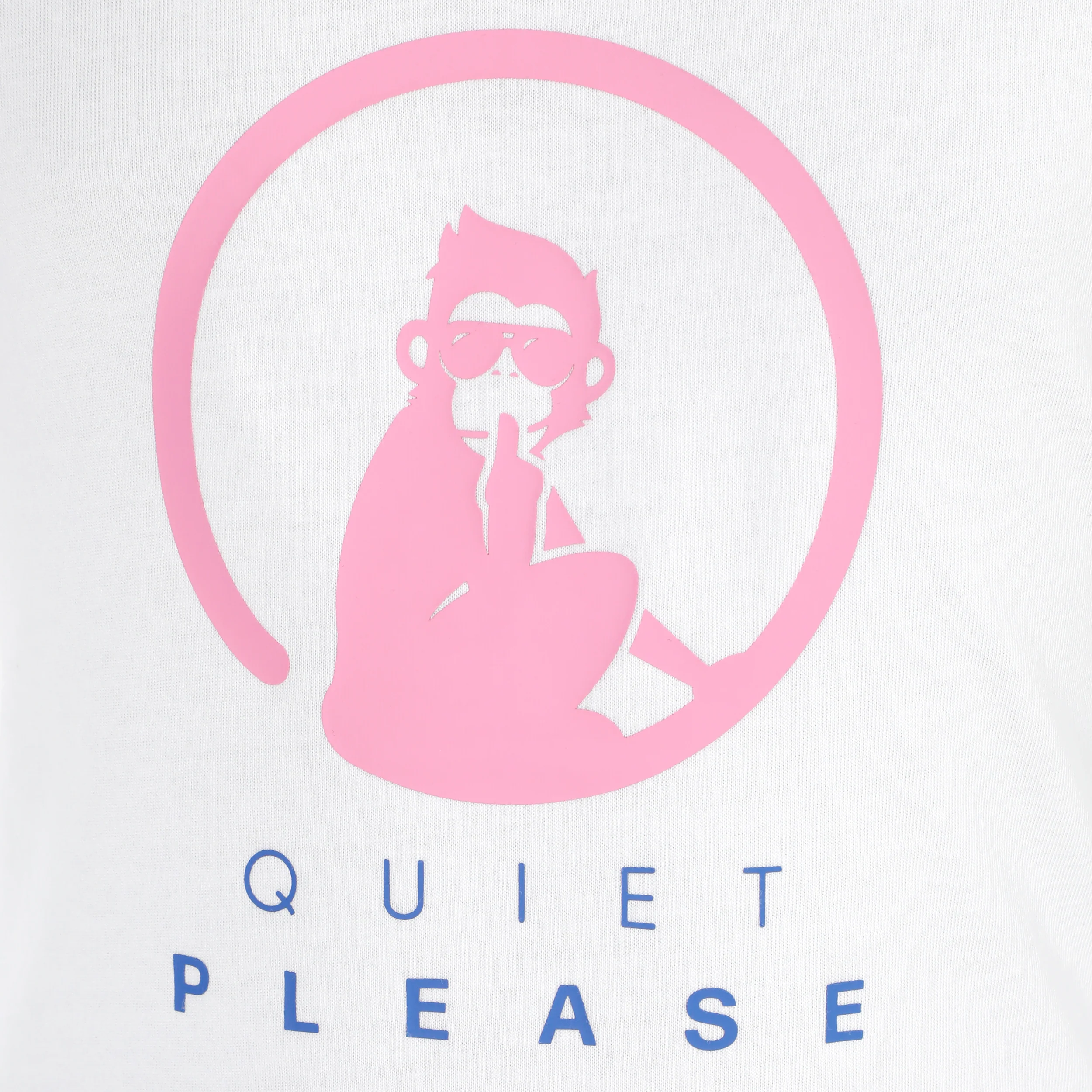 Baseline Logo Camiseta de manga corta Chicas-blanco, rosa neón - Image 3