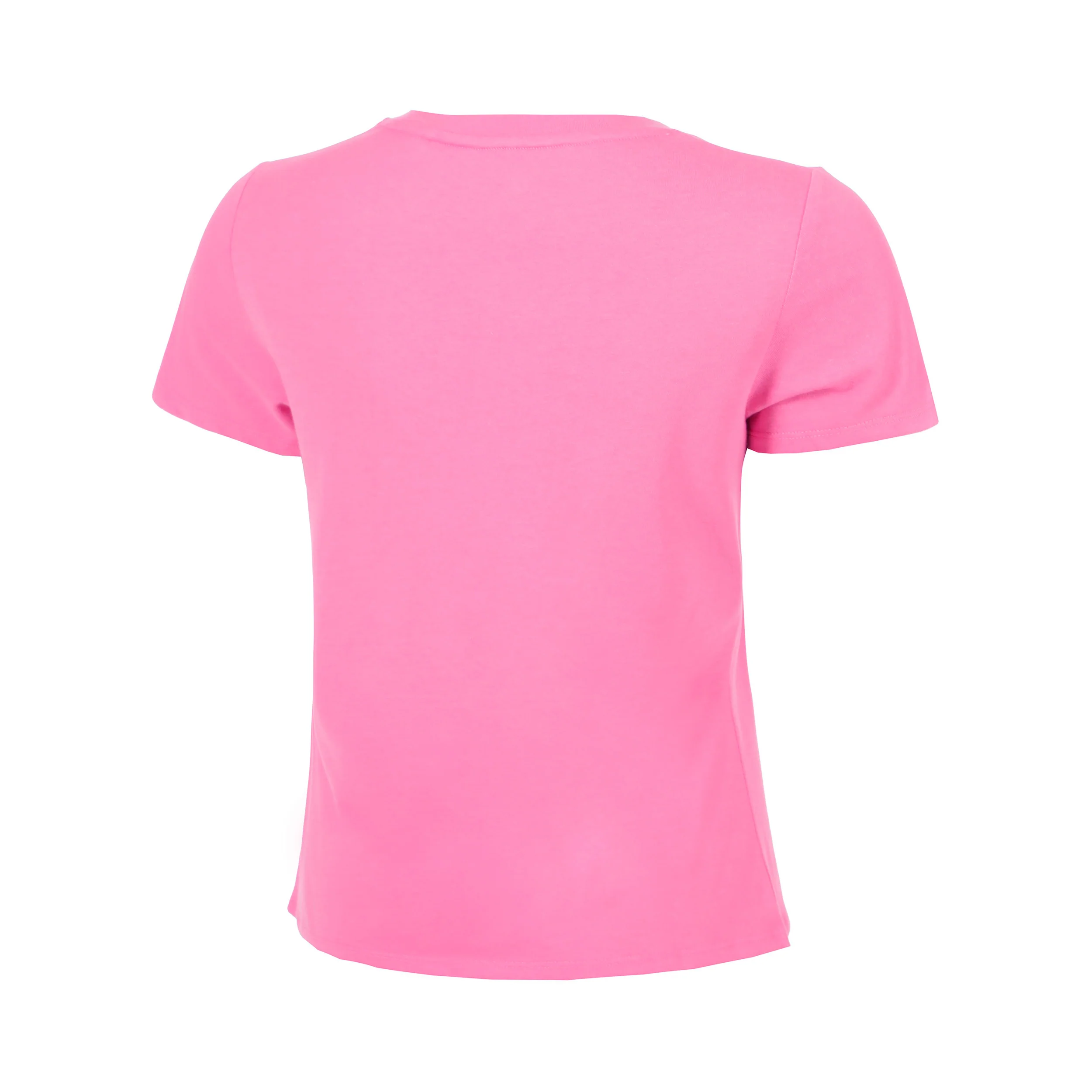 Baseline Logo Camiseta de manga corta Chicas-rosa, blanco - Image 2