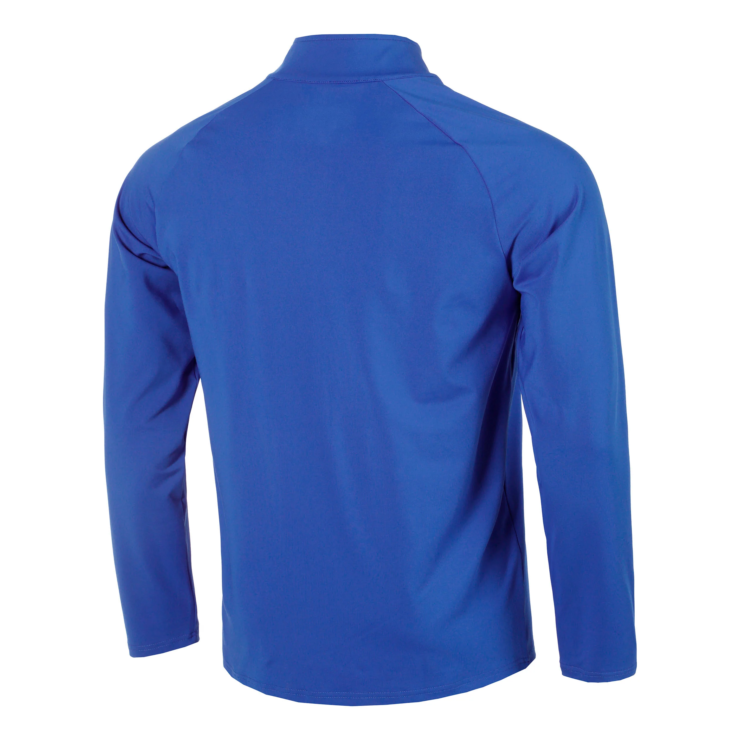 Big Serve 1/4 Zip Camiseta de manga larga Hombres - azul, blanco - Image 2