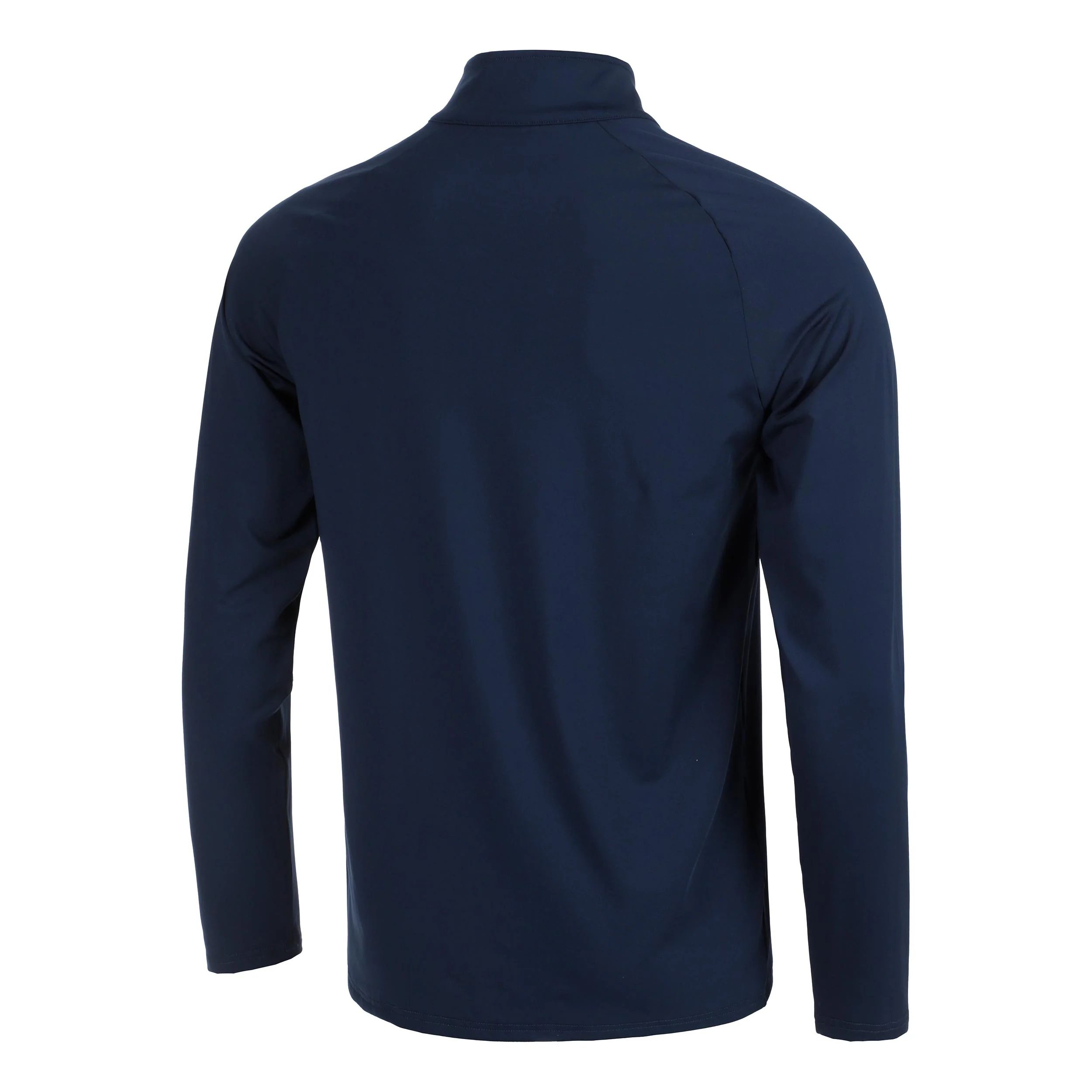 Big Serve 1/4 Zip Camiseta de manga larga Hombres-azul oscuro - Image 2