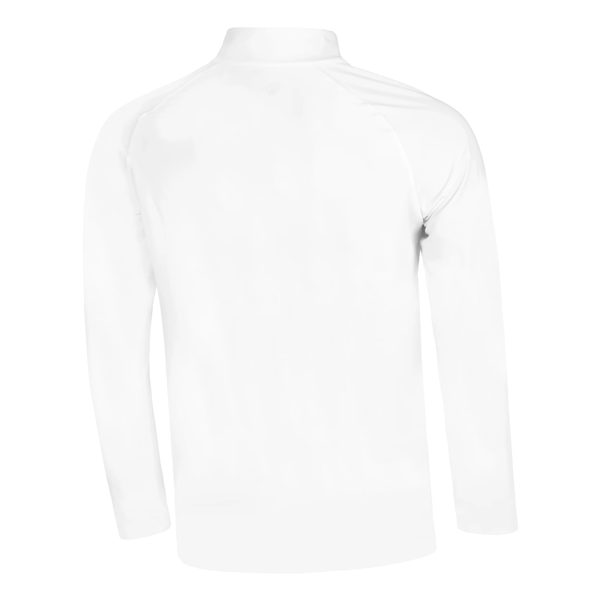 Big Serve 1/4 Zip Camiseta De Manga Larga Hombres-Blanco - Image 2