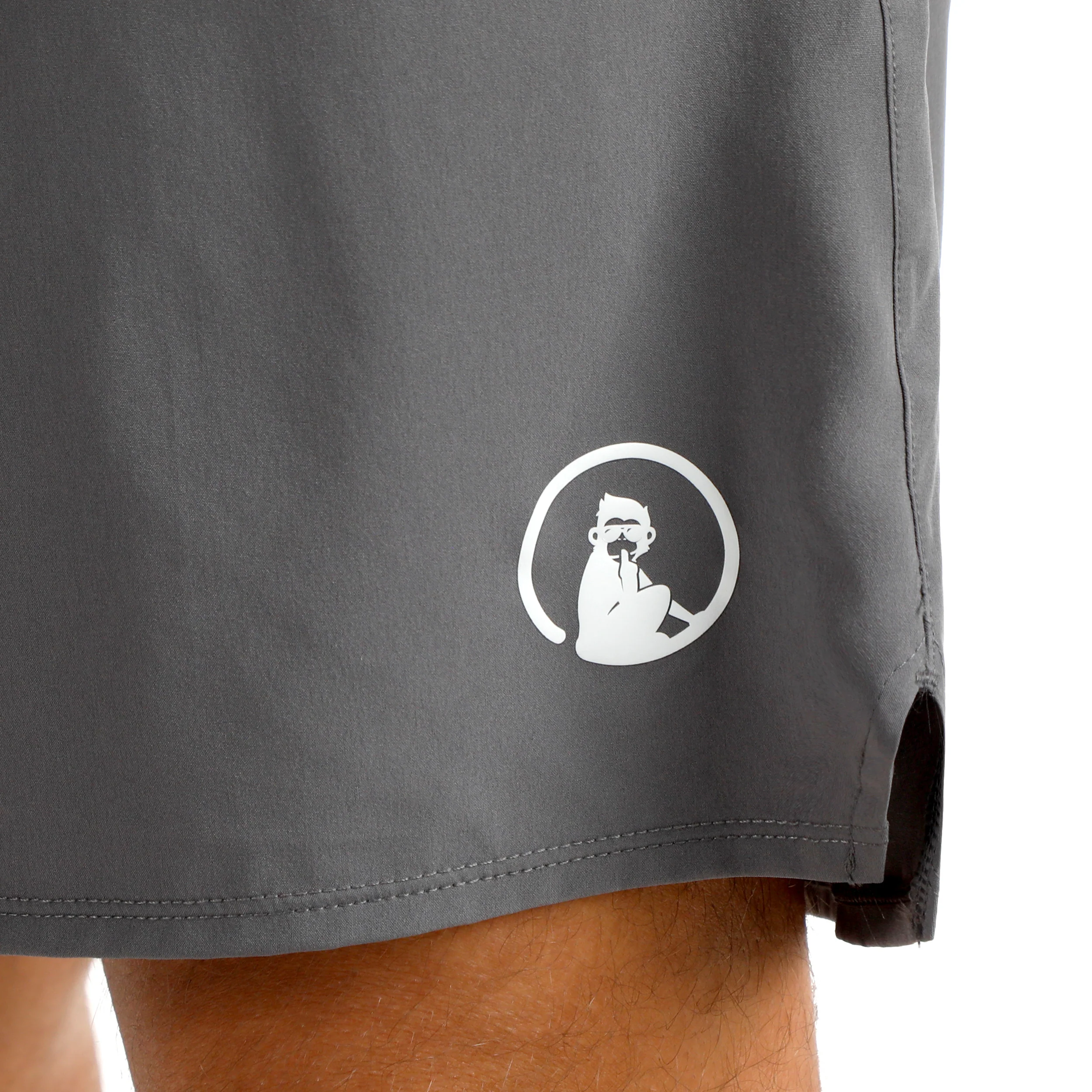 Challenger 2in1s 7in Shorts Hombres - gris, blanco - Image 11