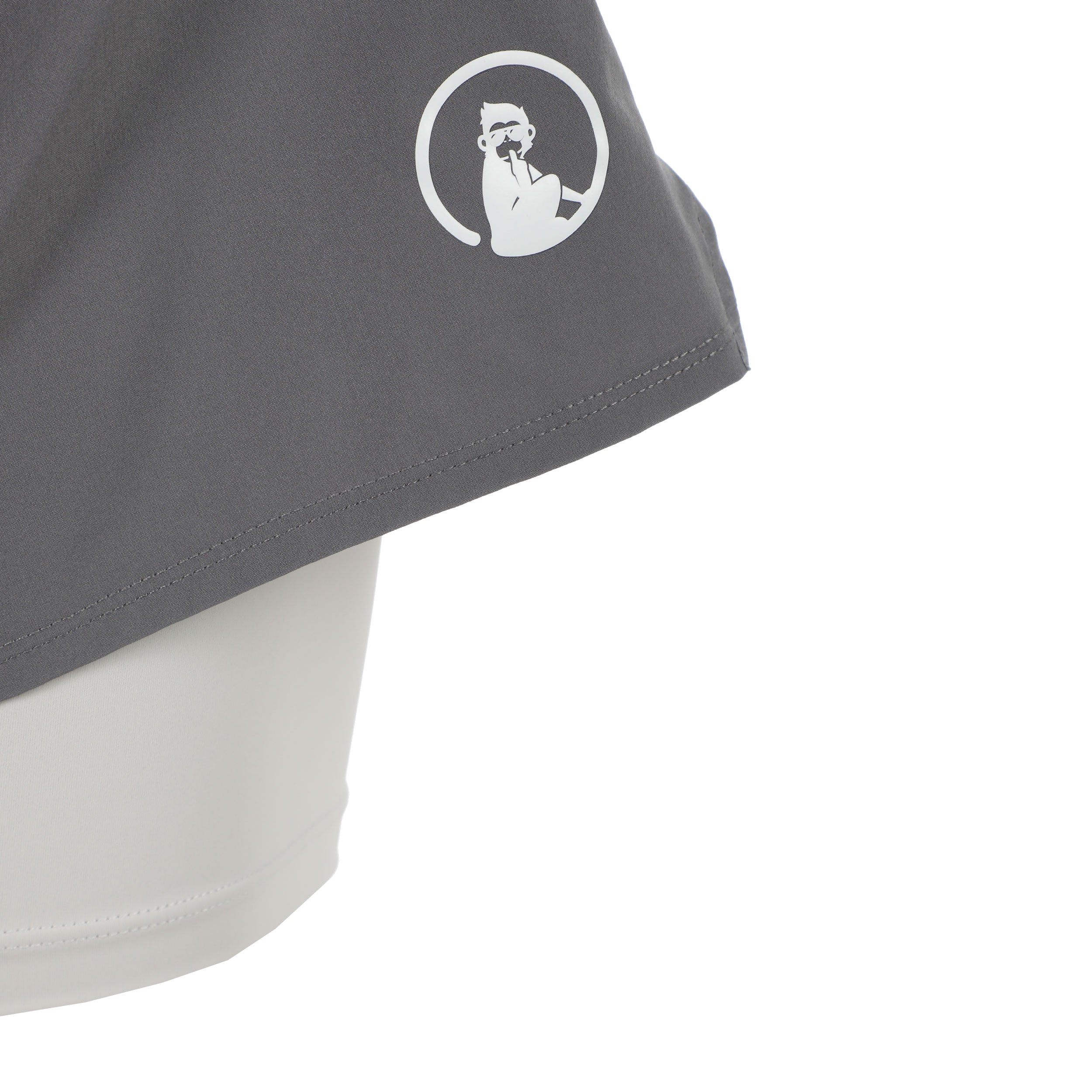 Challenger 2in1s 7in Shorts Hombres - gris, blanco - Image 5
