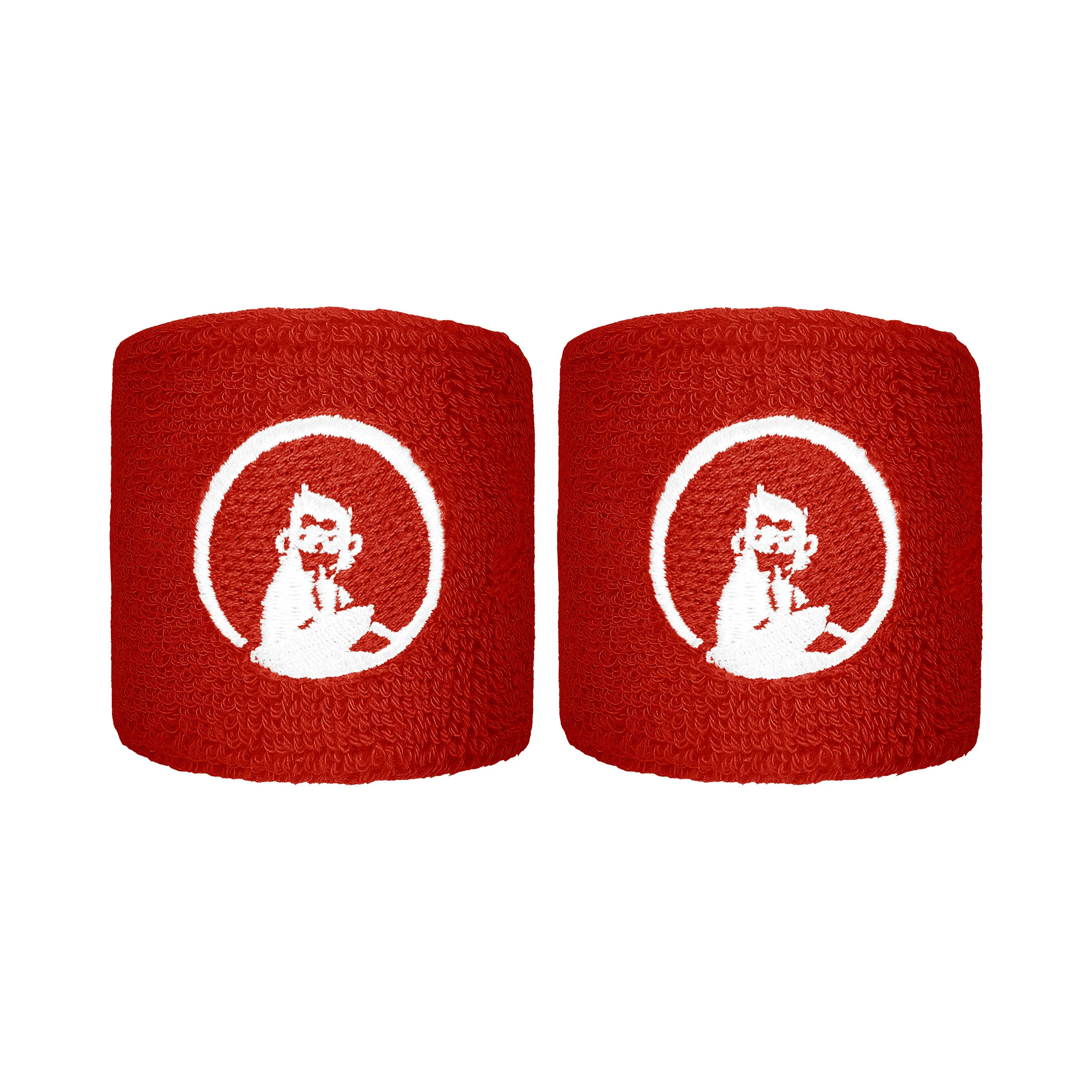 Cinta para sudor Pack de 2 corto - rojo, blanco