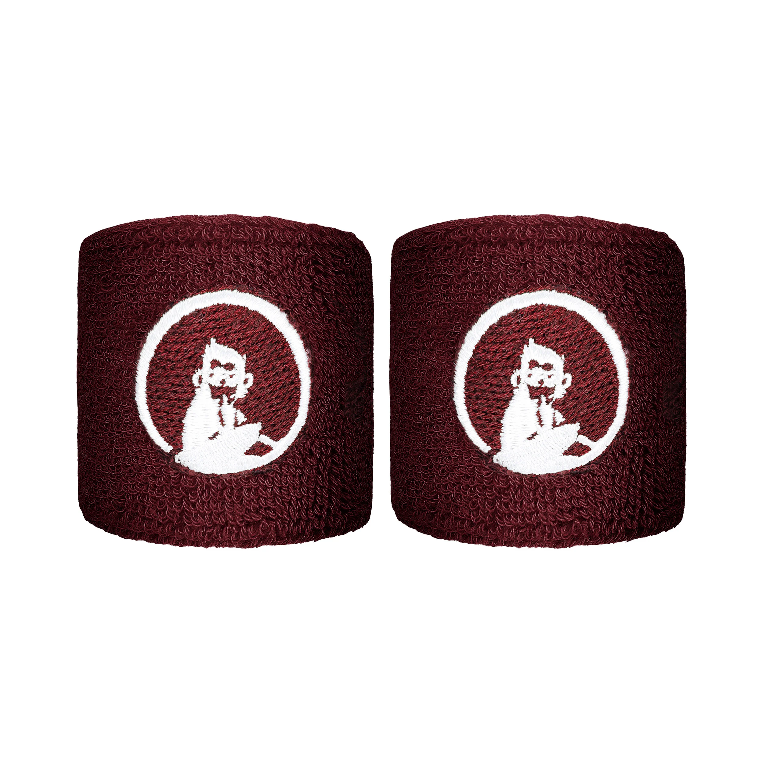 Cinta para sudor Pack de 2 corto - rojo vino