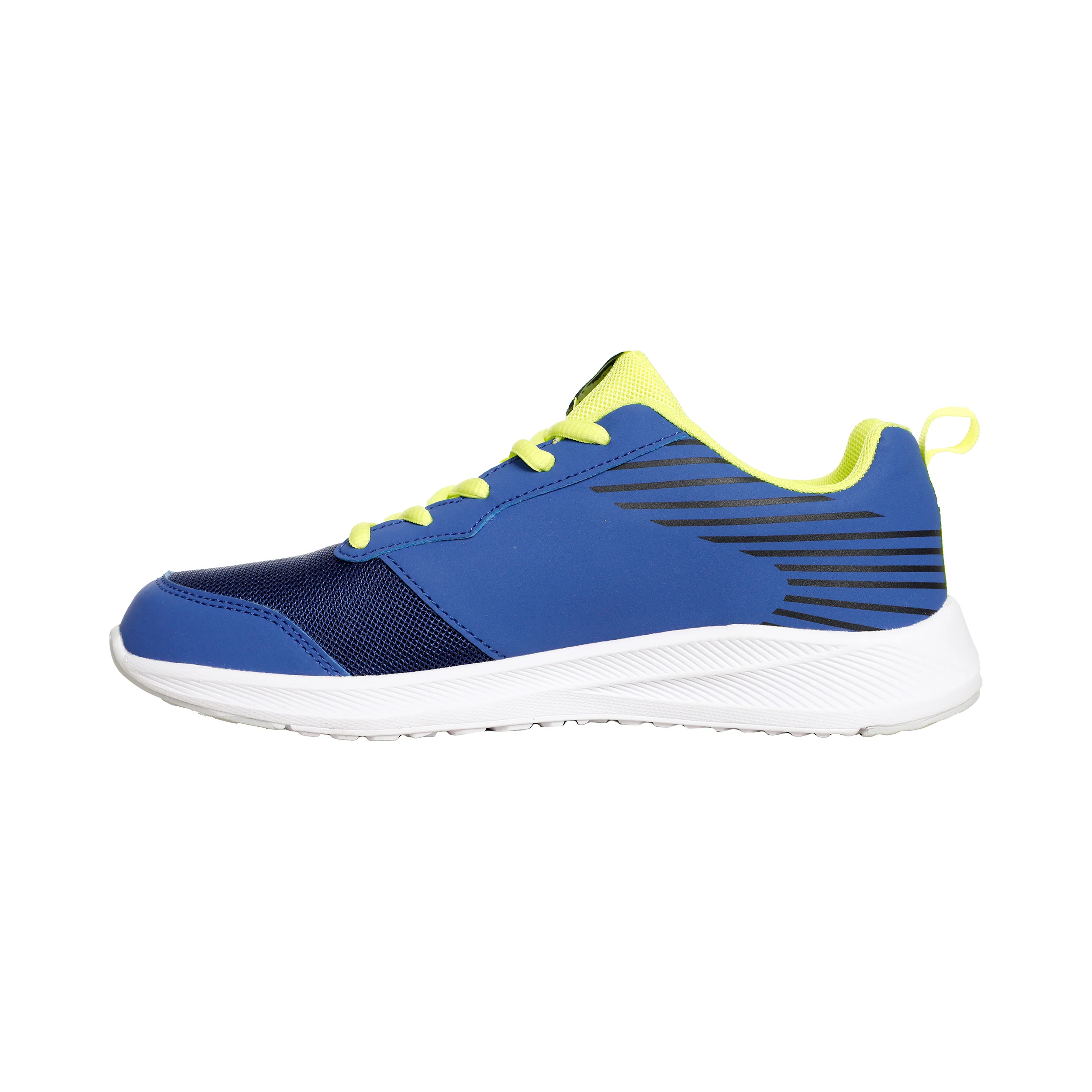 Courtstyler Lace Up Zapatilla Todas Las Superficies Niños-Azul,Amarillo - Image 2