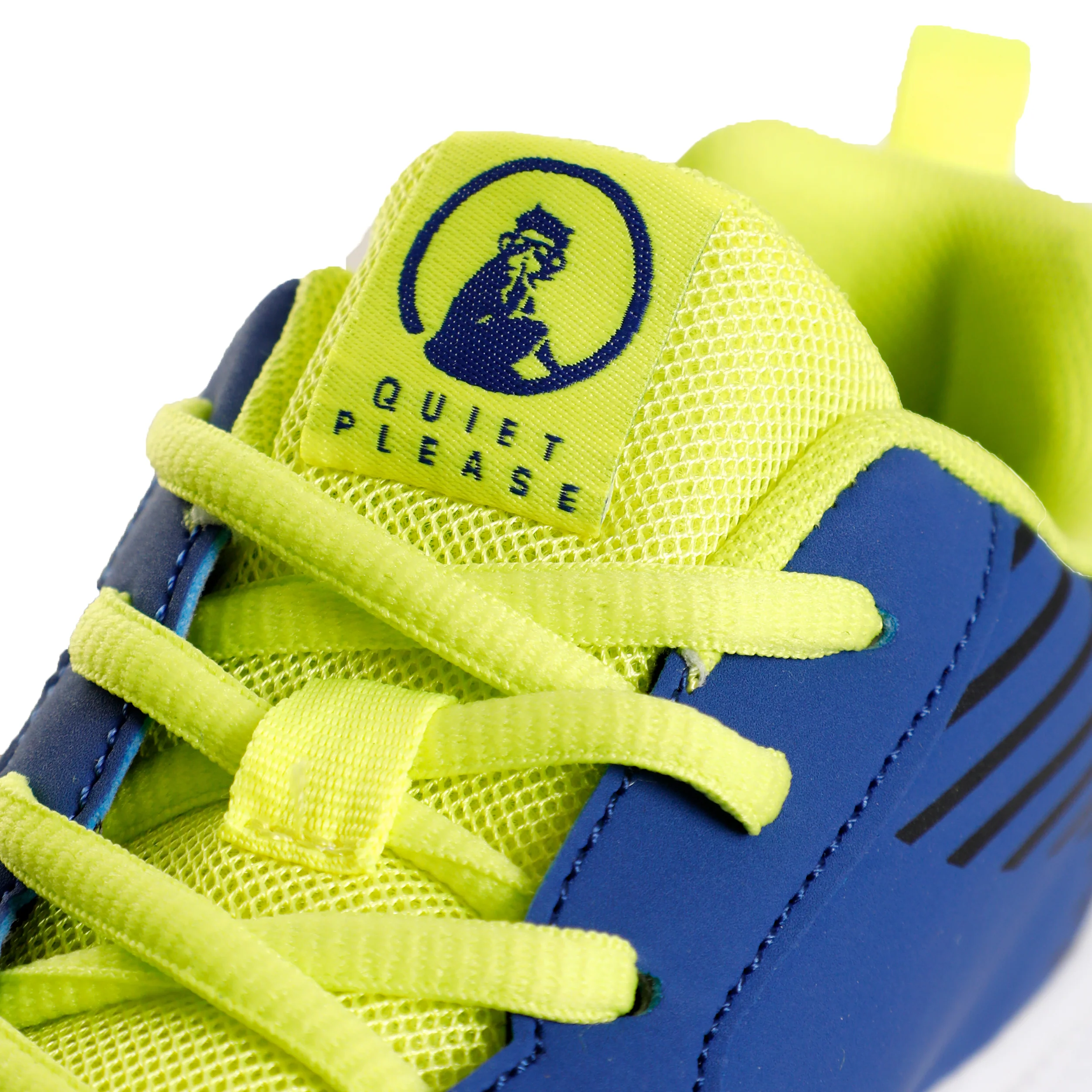 Courtstyler Lace Up Zapatilla Todas Las Superficies Niños-Azul,Amarillo - Image 7