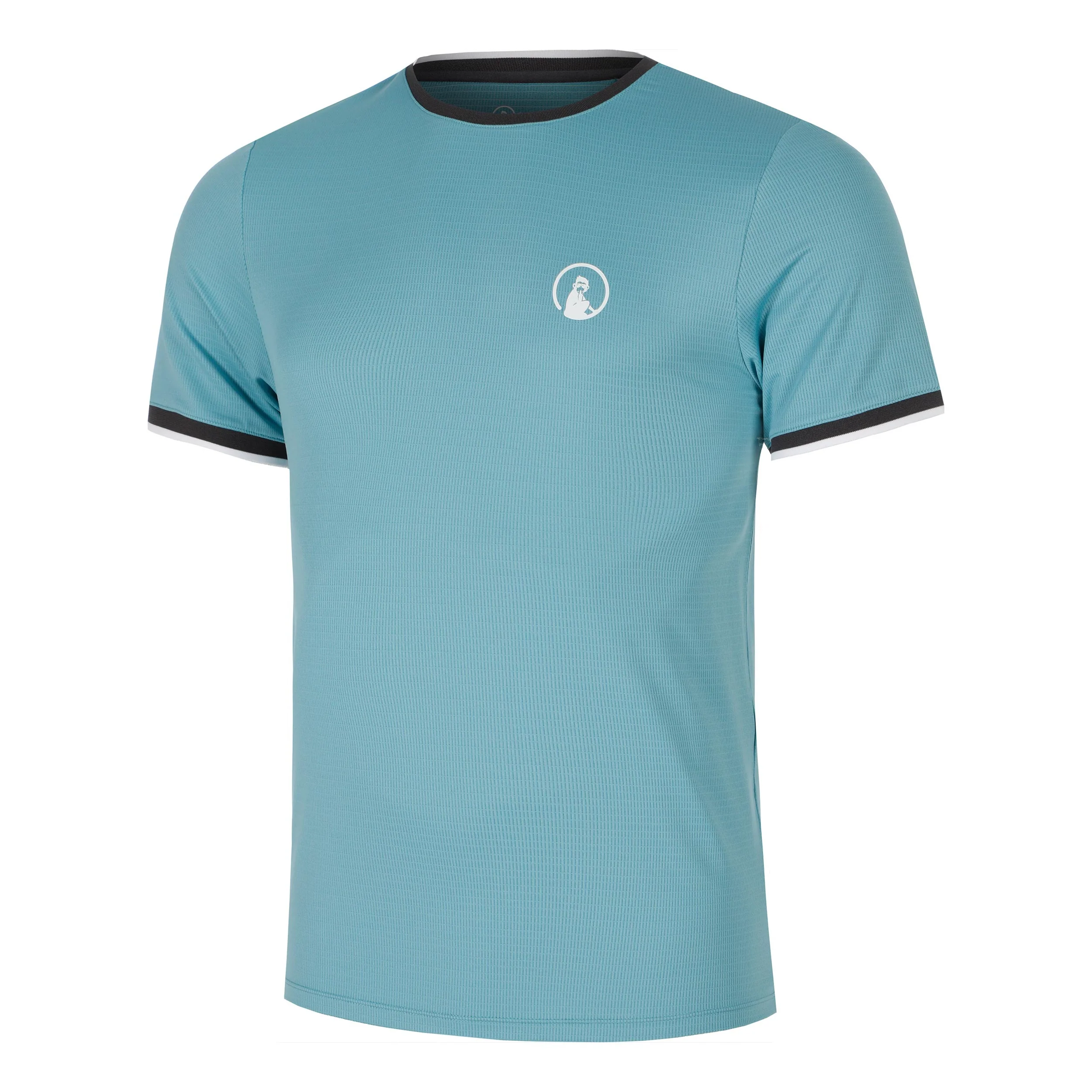 Create Break Ringer Camiseta De Manga Corta Hombres-Azul Claro,Blanco