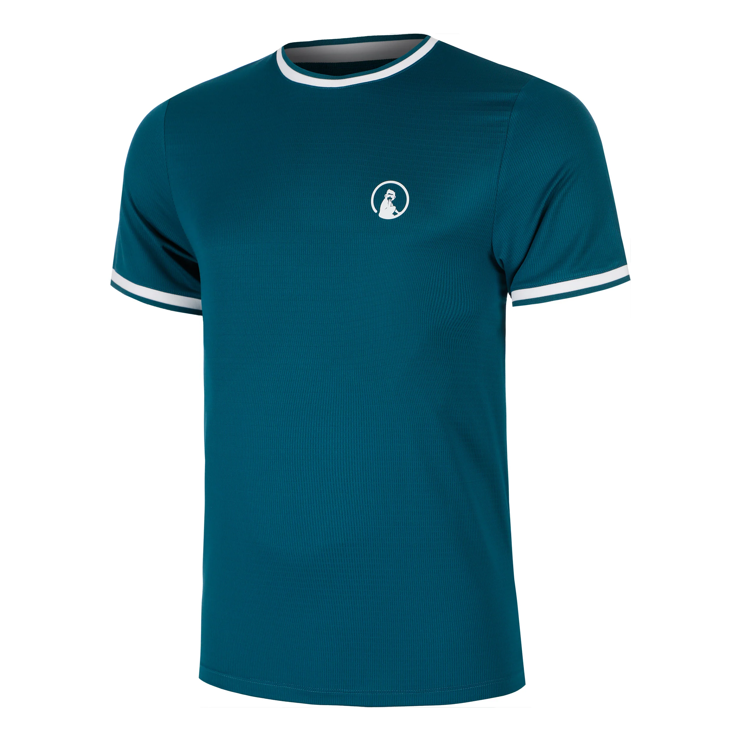 Create Break Ringer Camiseta De Manga Corta Hombres-Color Petróleo,Blanco