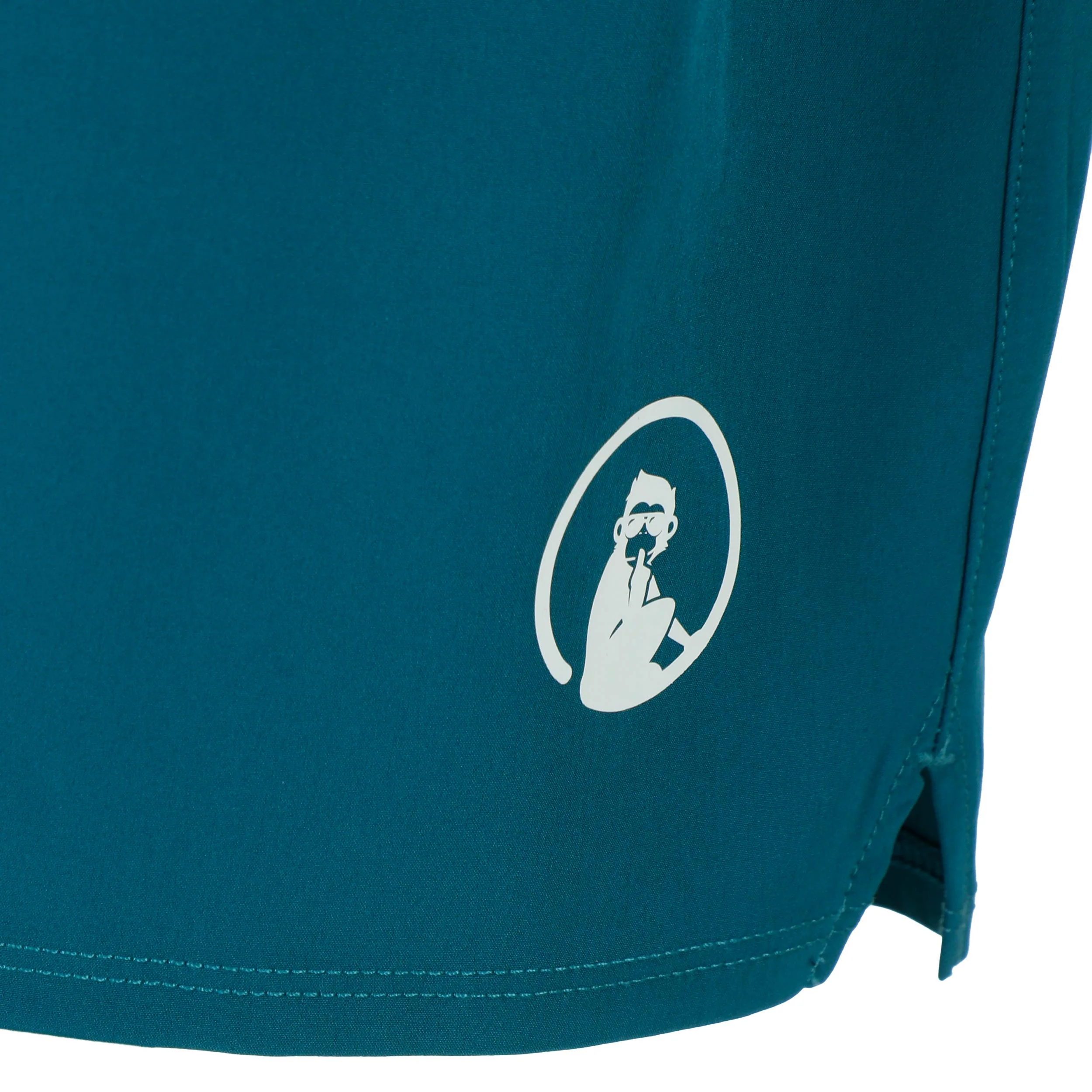 Create Challenger 2in1 7inch Shorts Hombres-Color Petróleo,Blanco - Image 3
