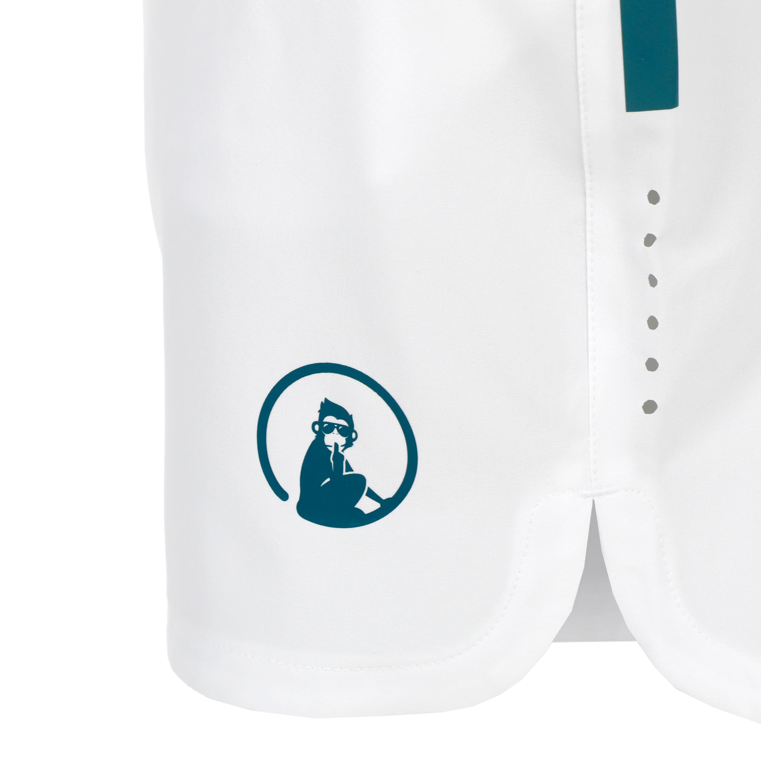 Create Drop 7in Shorts Hombres-Blanco,Color Petróleo - Image 4