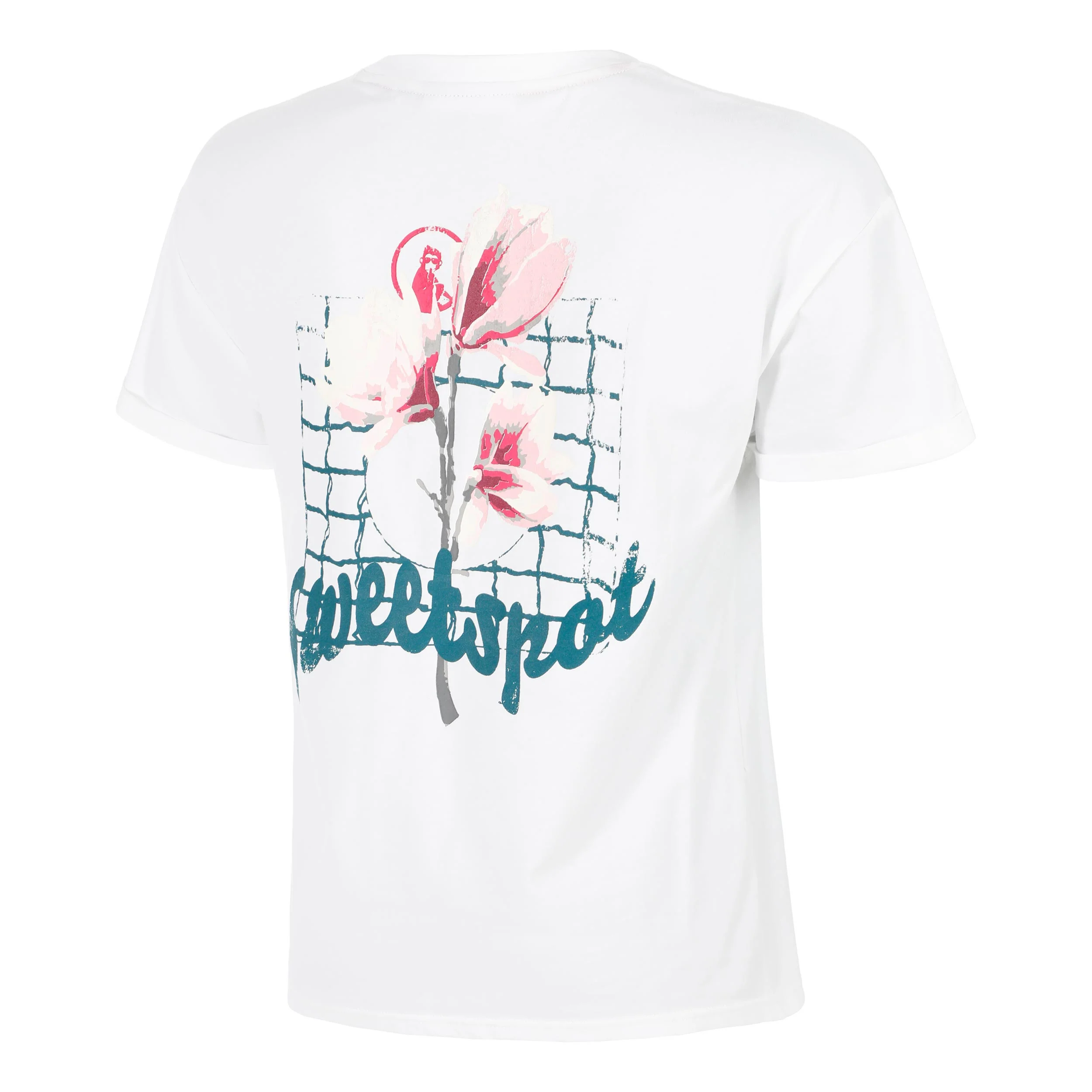 Create Flower Camiseta De Manga Corta Mujeres-Blanco,Multicolor - Image 3