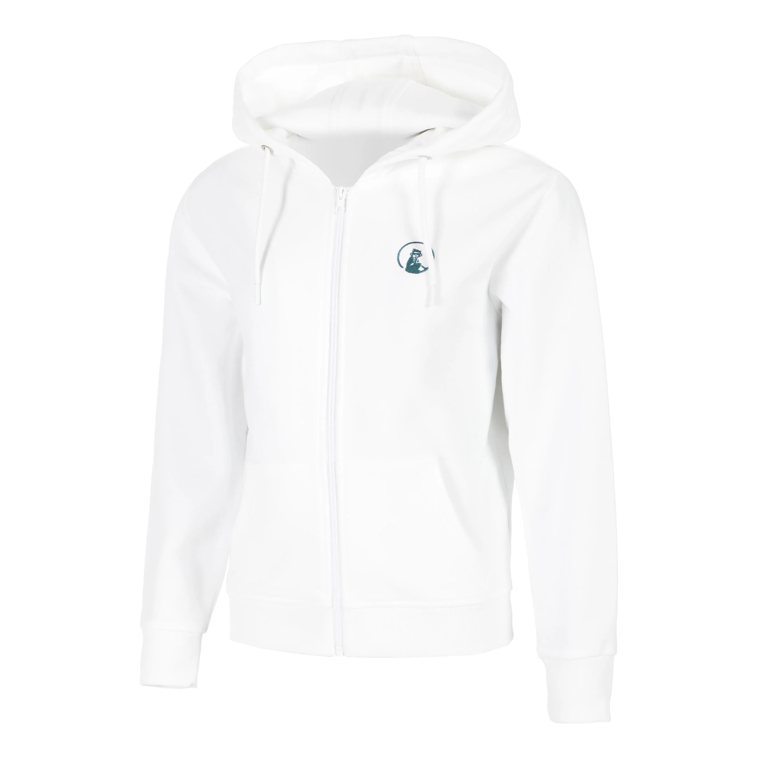 Create Flower Zip Sudadera Con Cremallera Mujeres-Blanco,Multicolor - Image 2