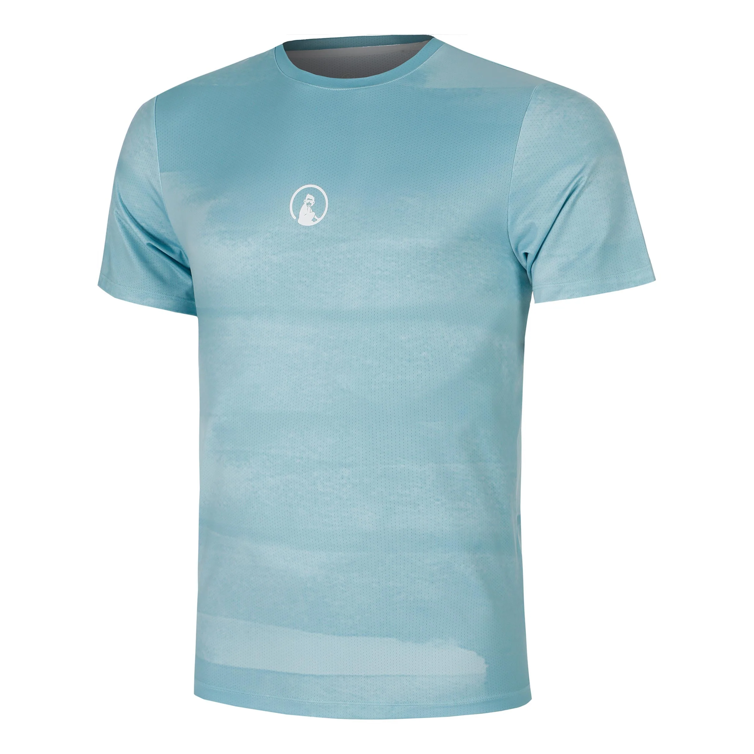 Create Receiver Wipe Camiseta De Manga Corta Hombres-Azul Claro,Blanco