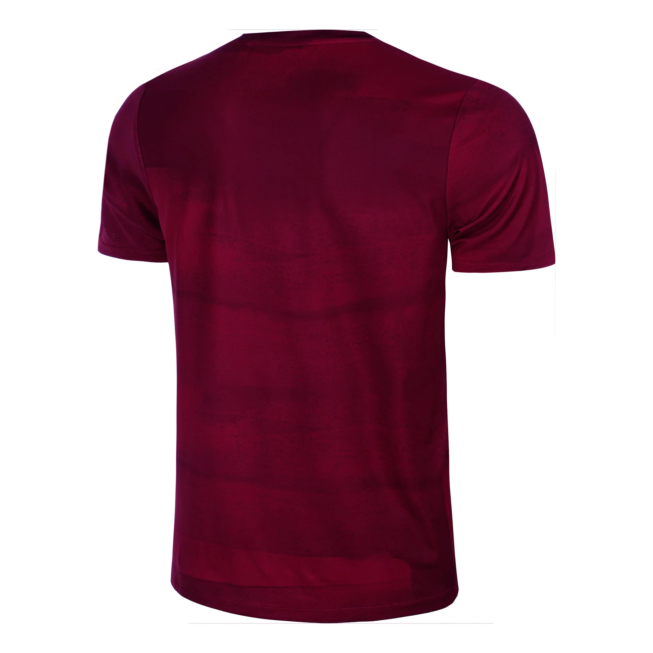 Create Receiver Wipe Camiseta De Manga Corta Hombres-Rojo Vino,Blanco - Image 2
