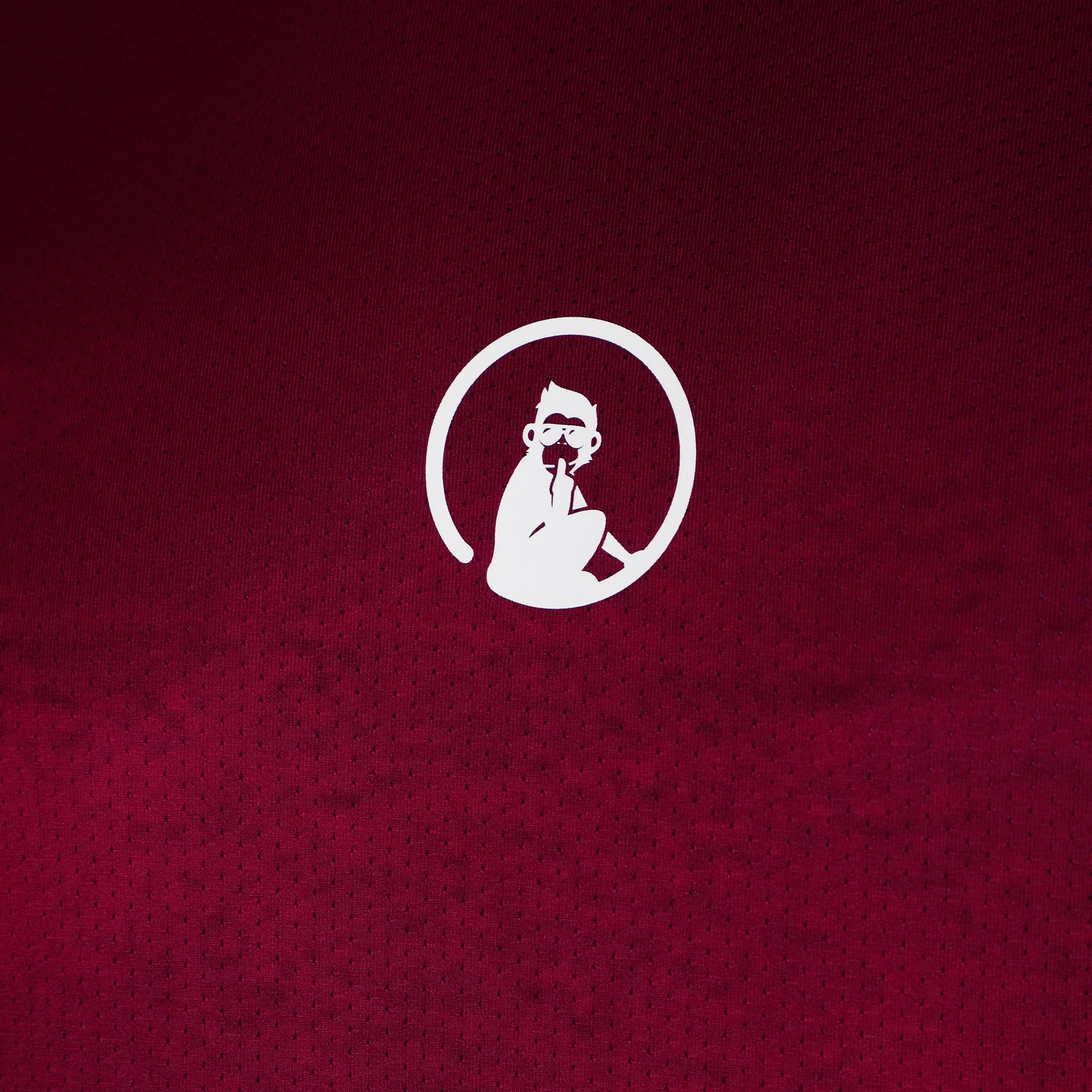 Create Receiver Wipe Camiseta De Manga Corta Hombres-Rojo Vino,Blanco - Image 3