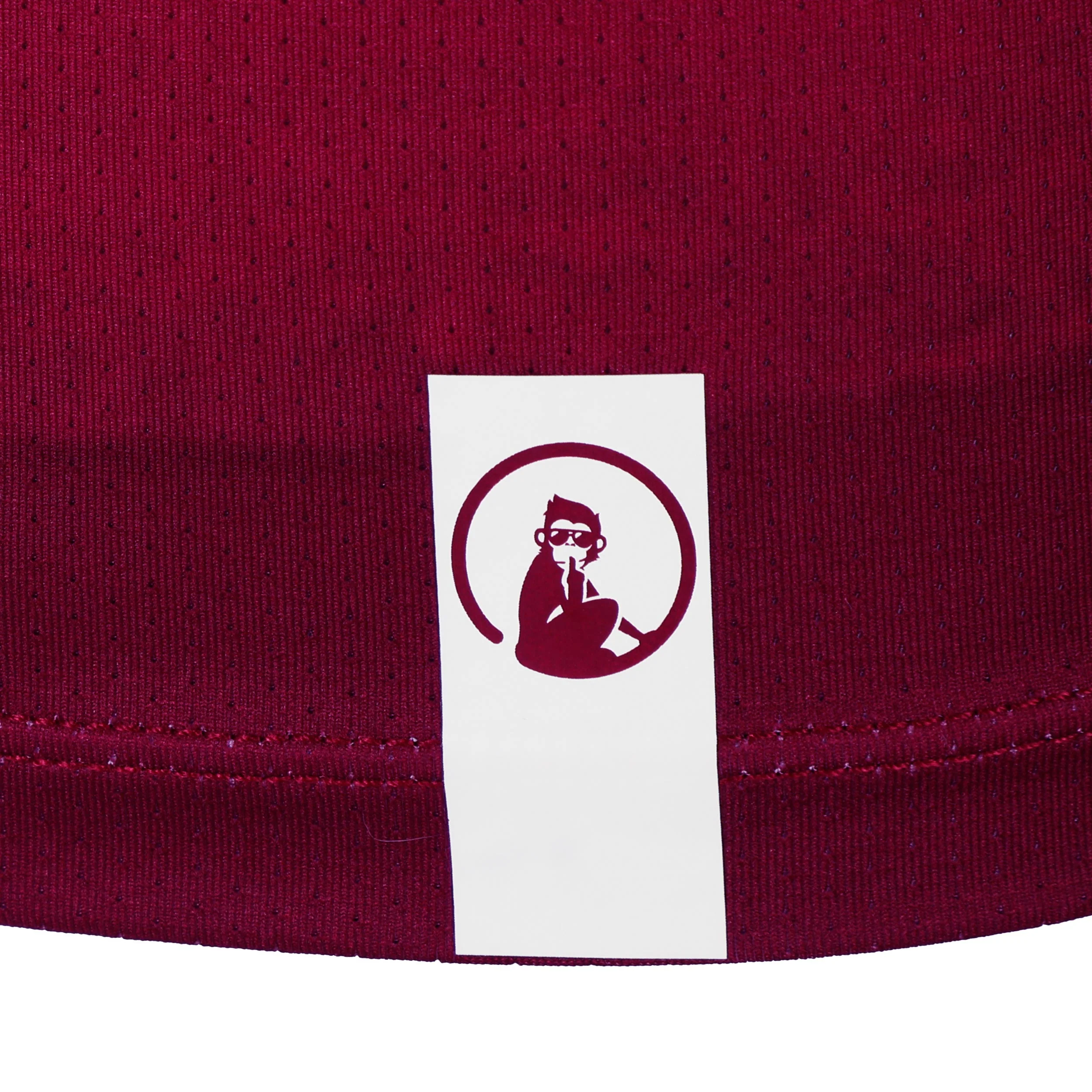 Create Receiver Wipe Camiseta De Manga Corta Hombres-Rojo Vino,Blanco - Image 4