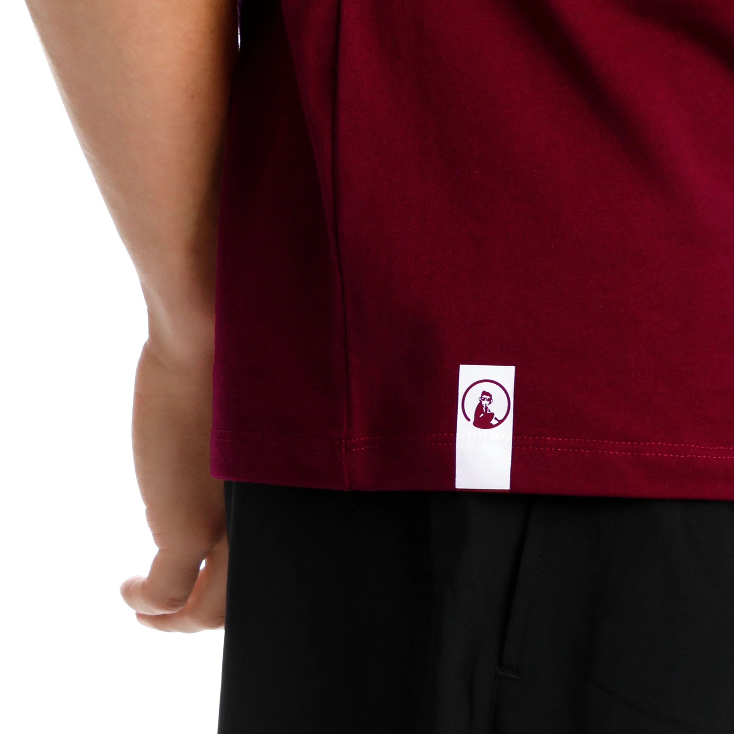 Create Trainings Camiseta De Manga Corta Hombres-Rojo Vino,Blanco - Image 7