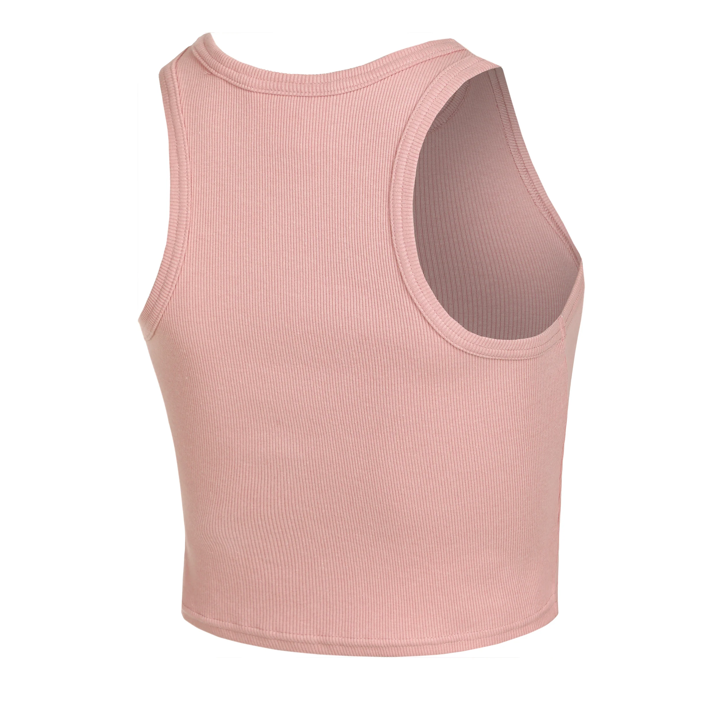 Crossroad Ribbed Camiseta De Tirantes Mujeres-Rosa Viejo,Rojo - Image 2