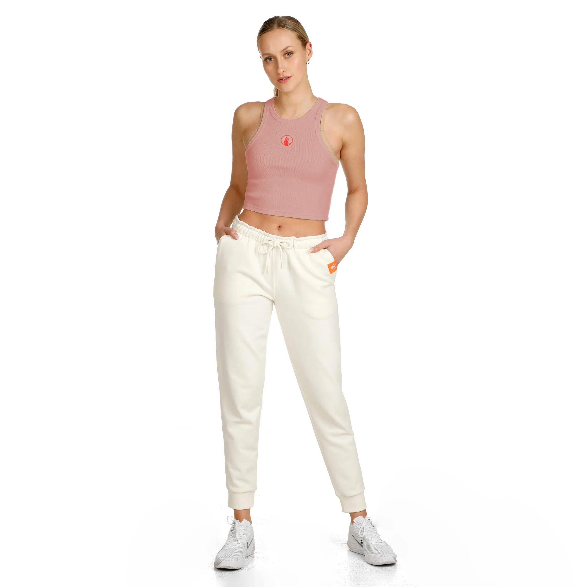 Crossroad Ribbed Camiseta De Tirantes Mujeres-Rosa Viejo,Rojo - Image 3