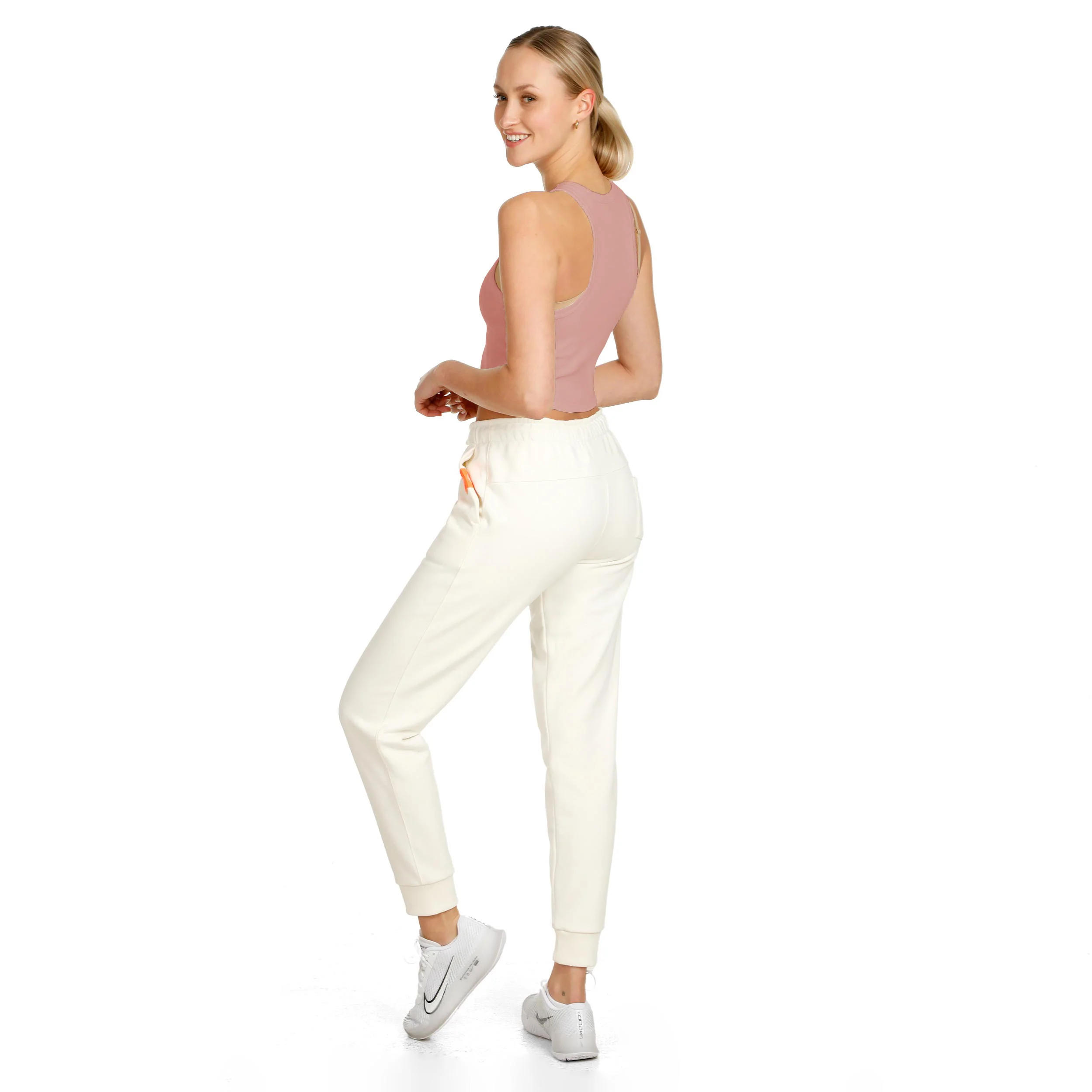 Crossroad Ribbed Camiseta De Tirantes Mujeres-Rosa Viejo,Rojo - Image 4