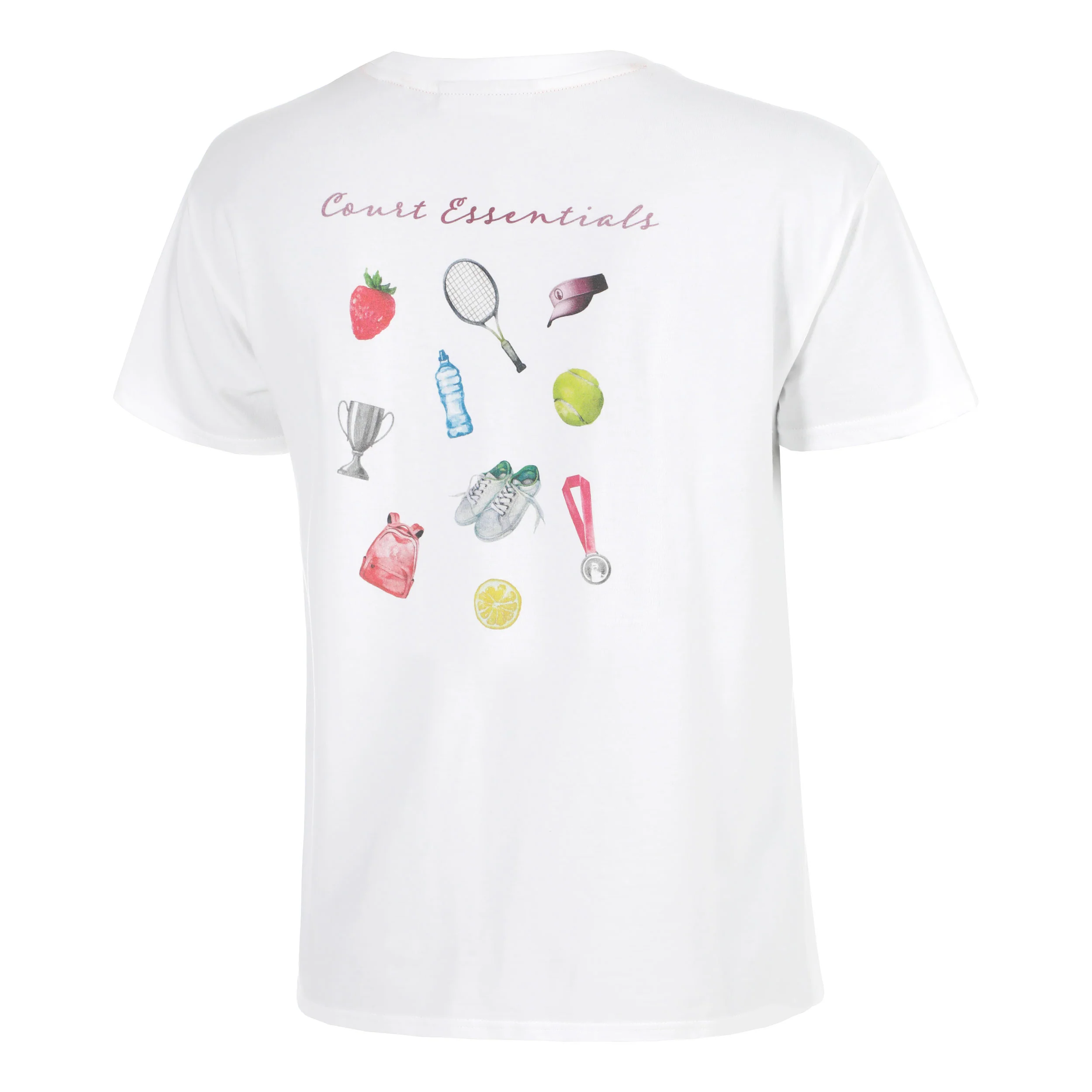 Crush Court Essentials Camiseta de manga corta Mujeres-blanco, blanco - Image 3