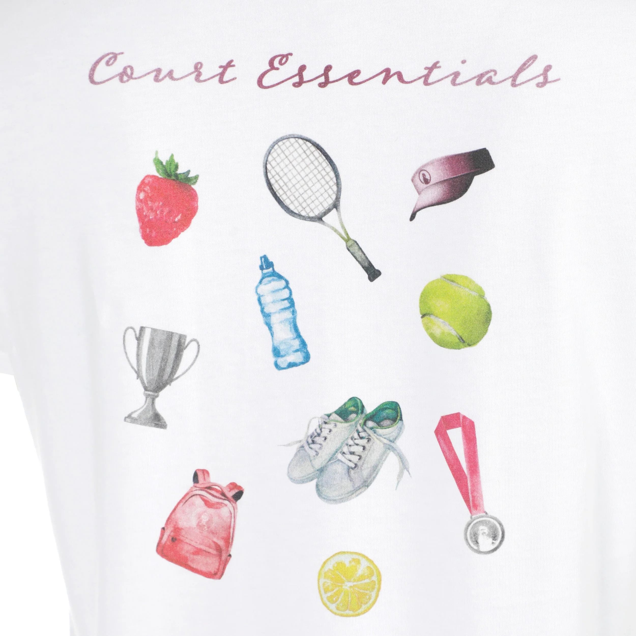 Crush Court Essentials Camiseta de manga corta Mujeres-blanco, blanco - Image 5