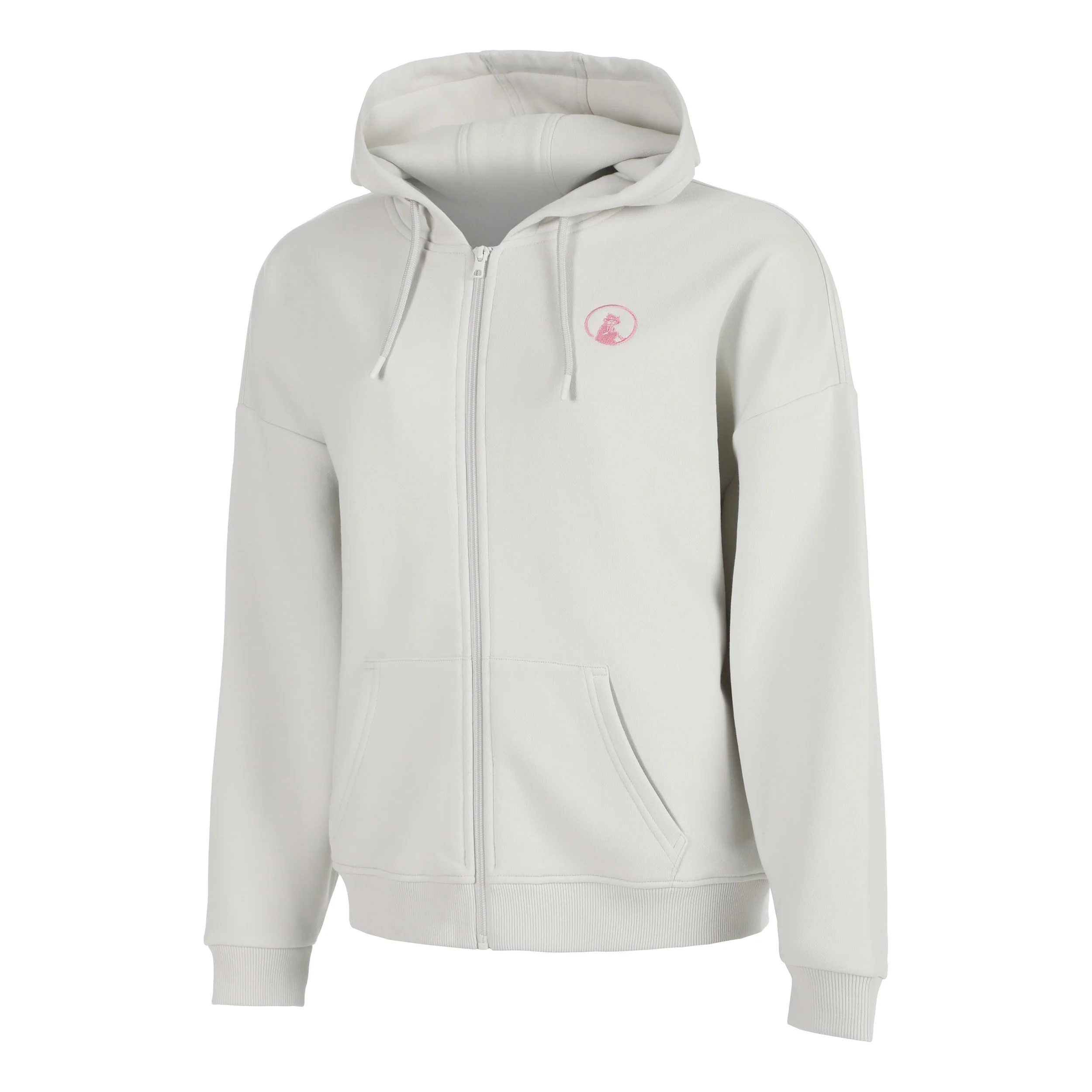 Crush Court Sudadera con cremallera Mujeres-gris claro, rosa - Image 2