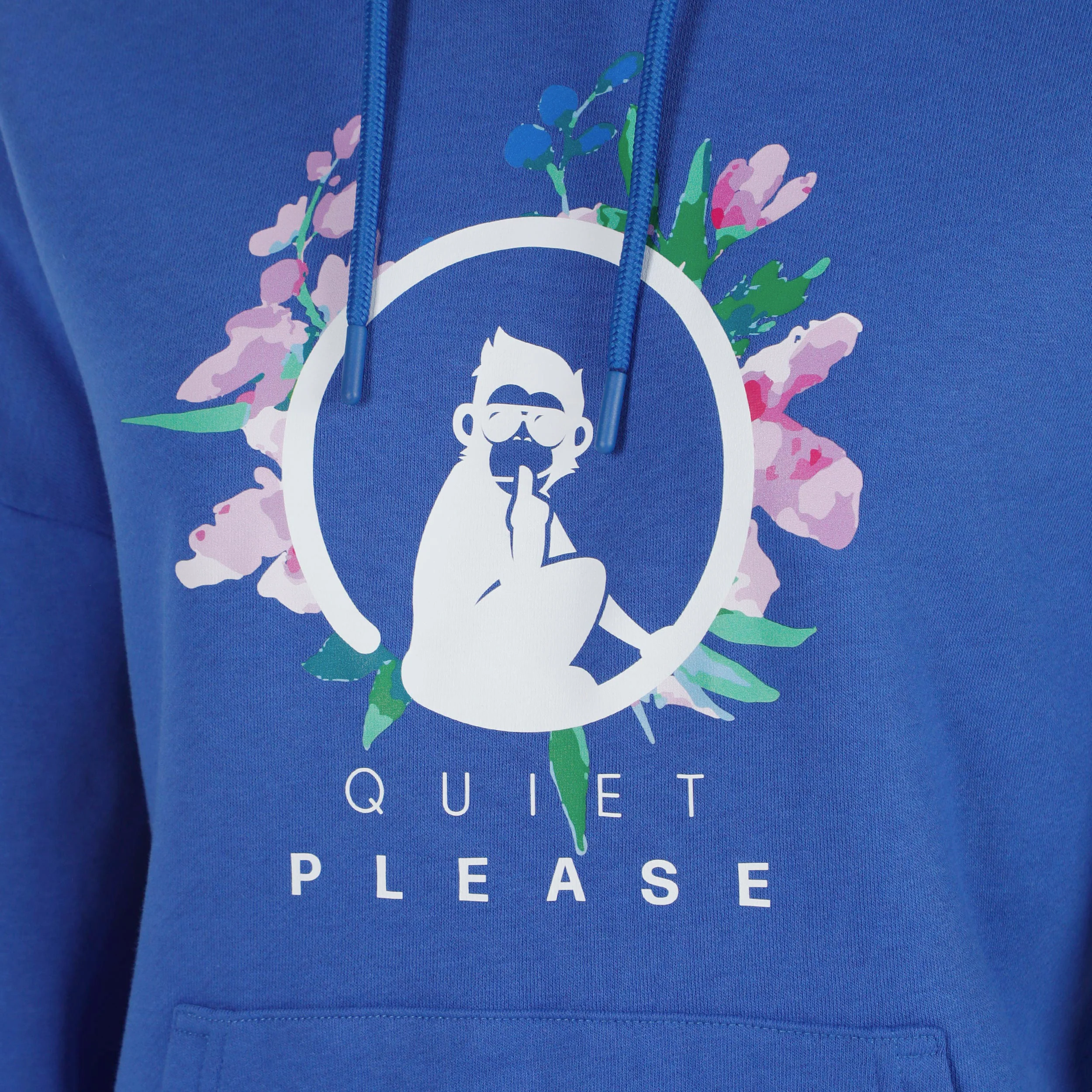 Crush Flower Logo Sudadera con capucha Chicas-azul, blanco - Image 3