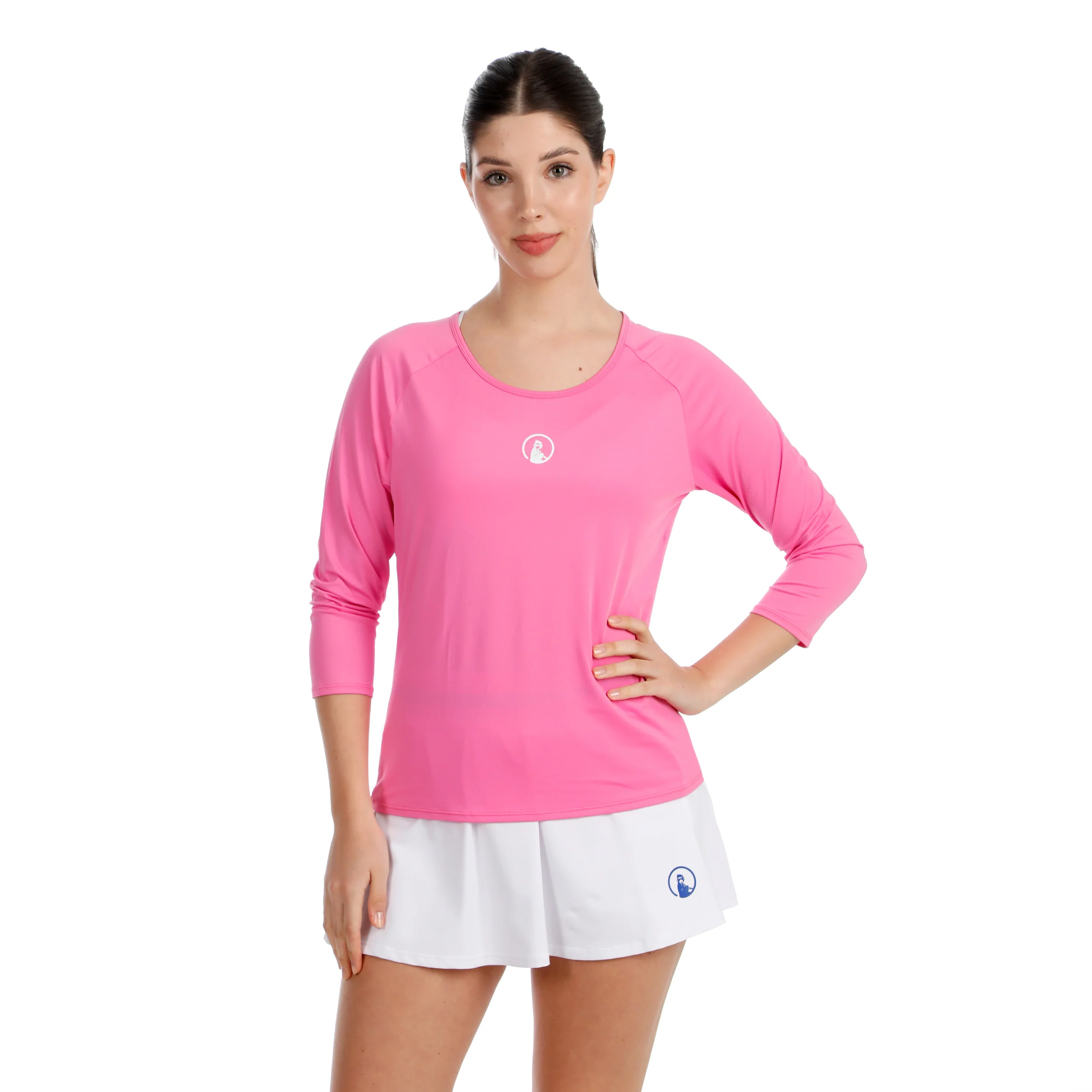 Crush Mixed Camiseta de manga larga Mujeres-rosa, blanco - Image 4
