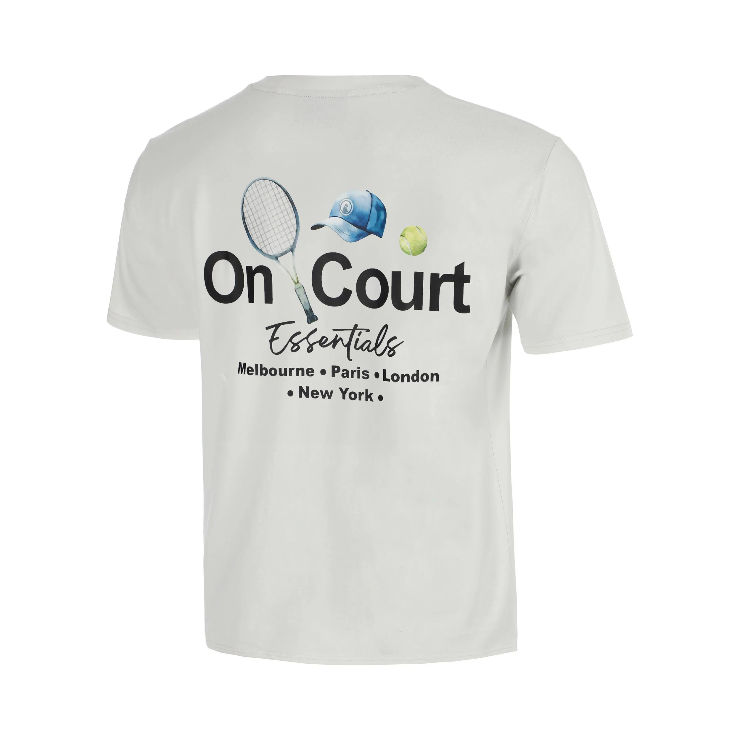 Crush On Court Essentials Camiseta de manga corta Chicos-gris claro, negro - Image 3