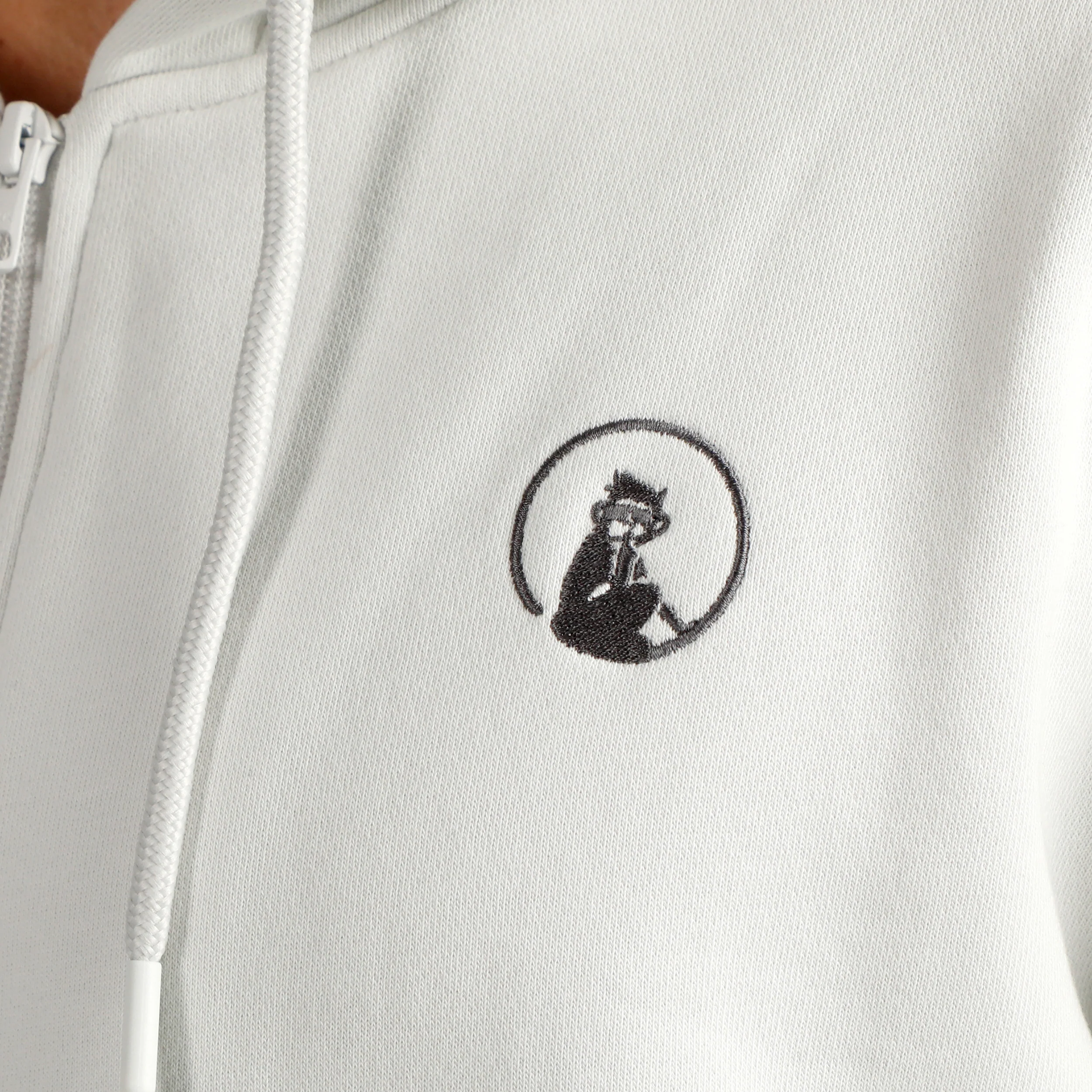 Crush On Court Essentials Sudadera con cremallera Hombres-gris claro, negro - Image 9