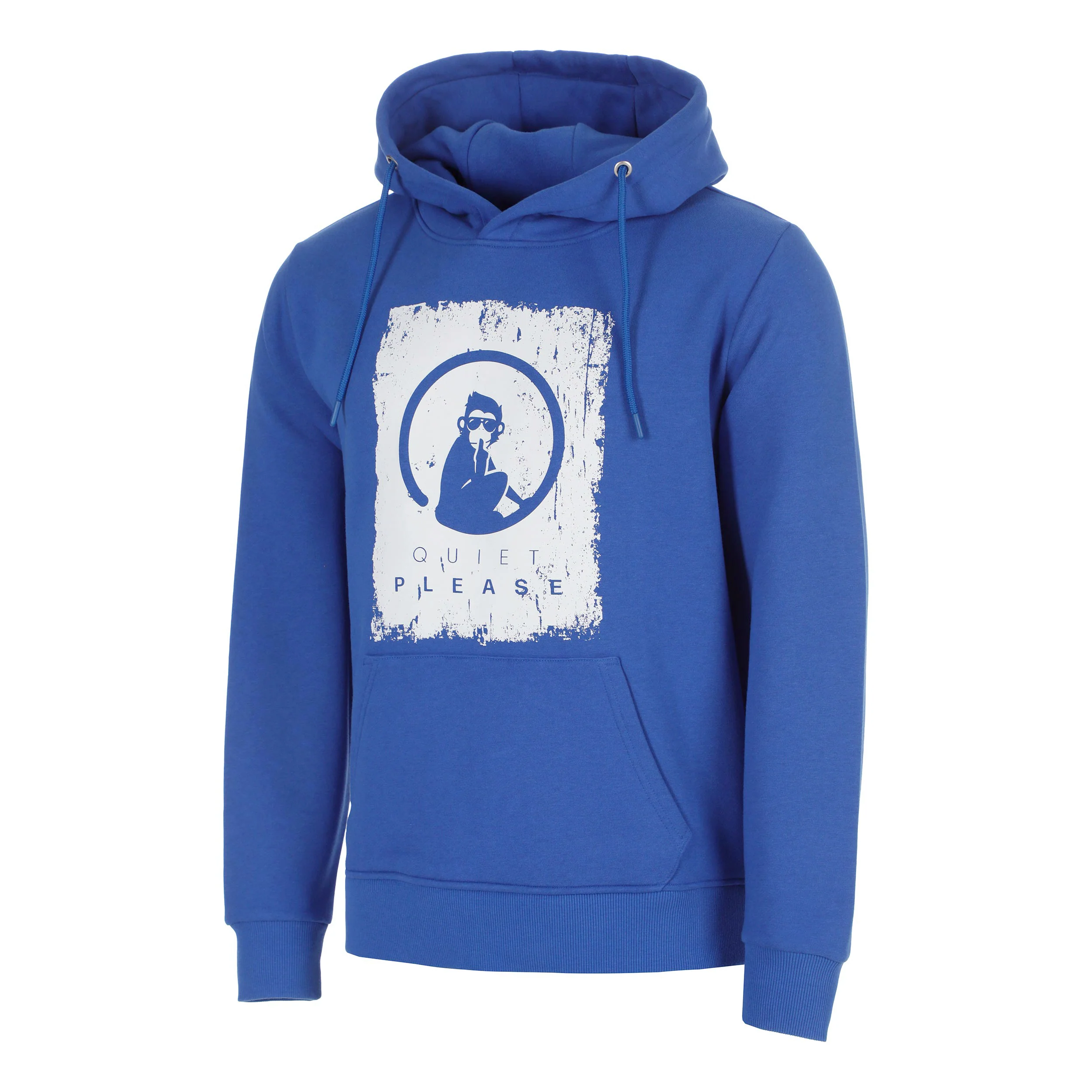 Crush Scraped Sudadera con capucha Hombres-azul, blanco