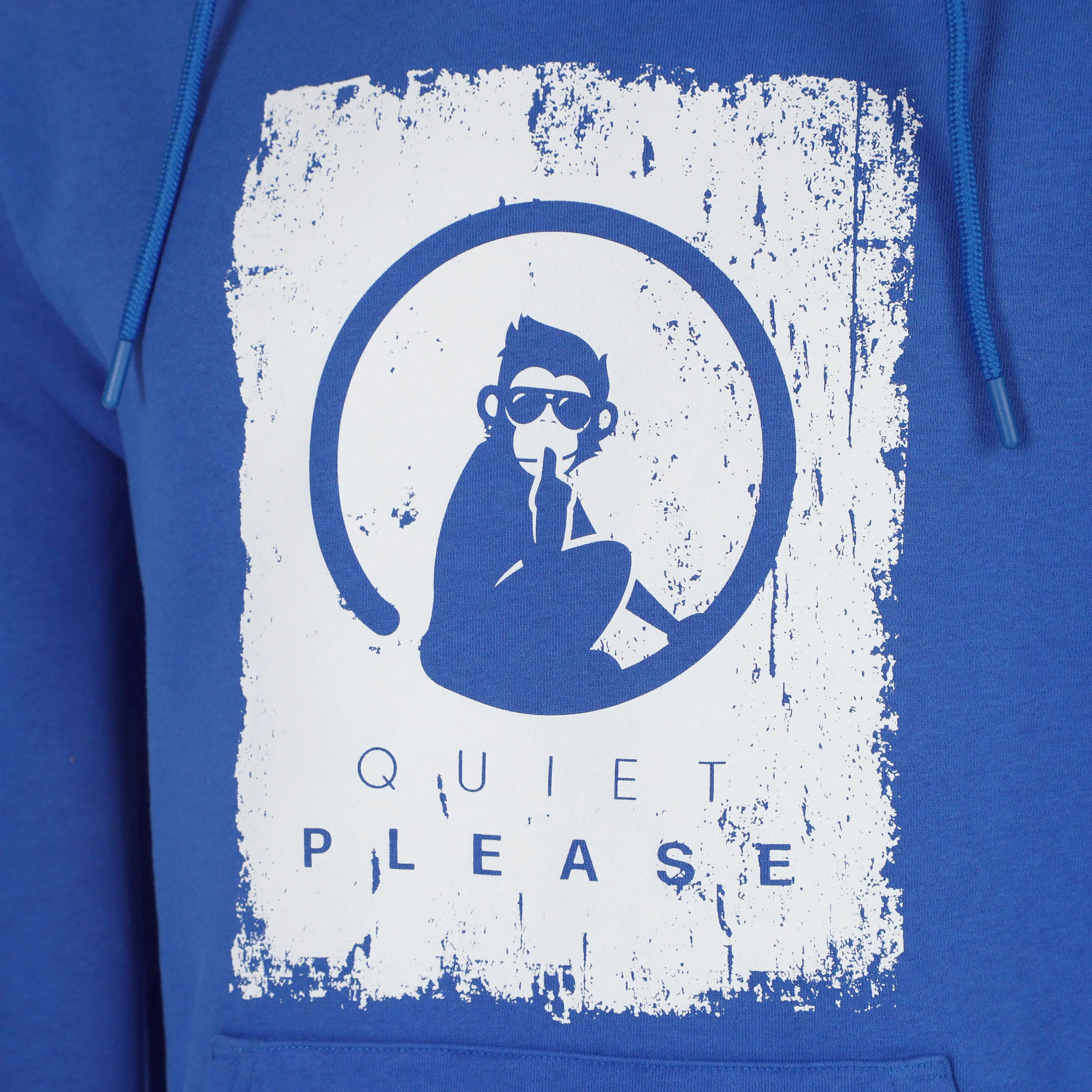 Crush Scraped Sudadera con capucha Hombres-azul, blanco - Image 3