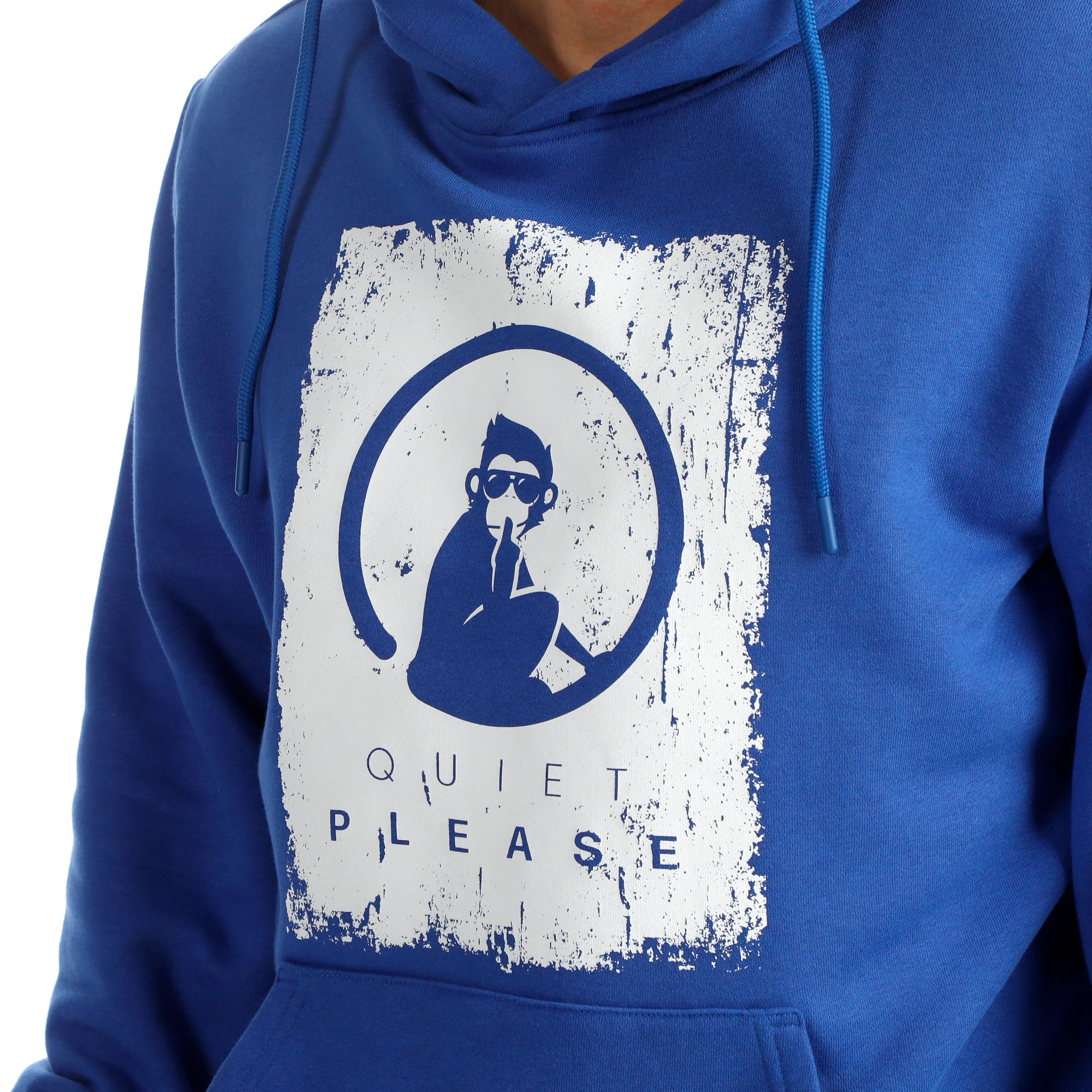 Crush Scraped Sudadera con capucha Hombres-azul, blanco - Image 7