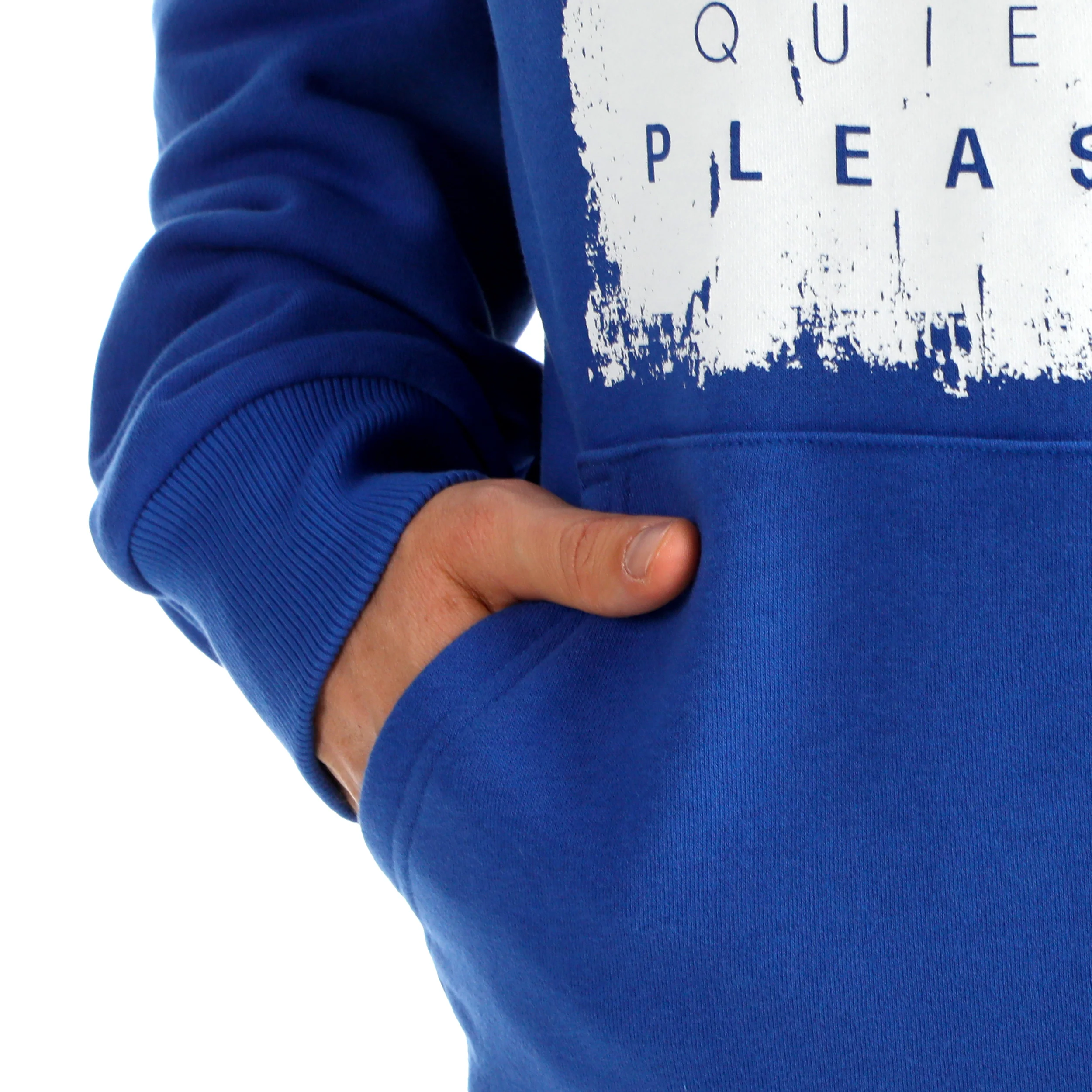 Crush Scraped Sudadera con capucha Hombres-azul, blanco - Image 9