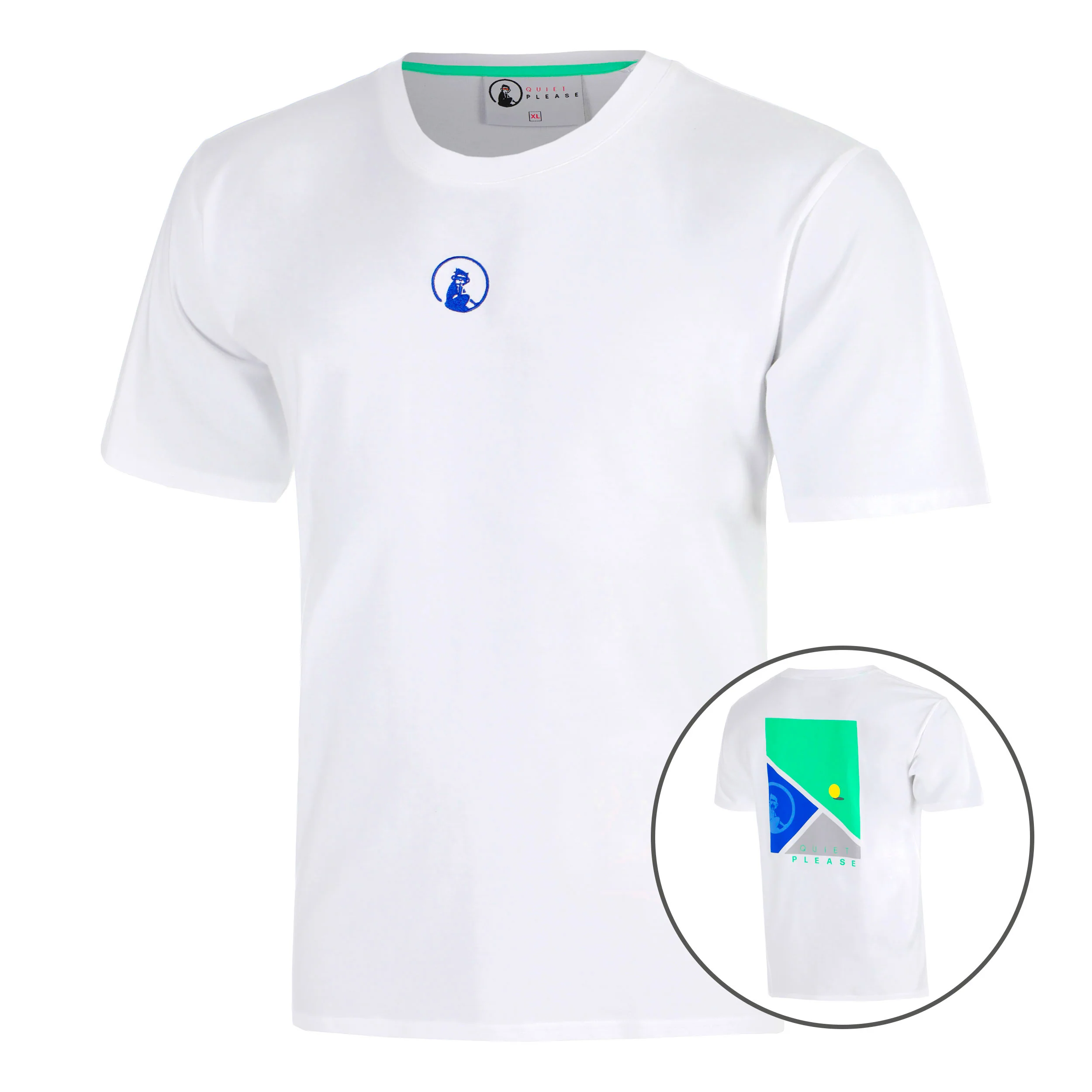 Crush T-Line Camiseta de manga corta Hombres-blanco, azul