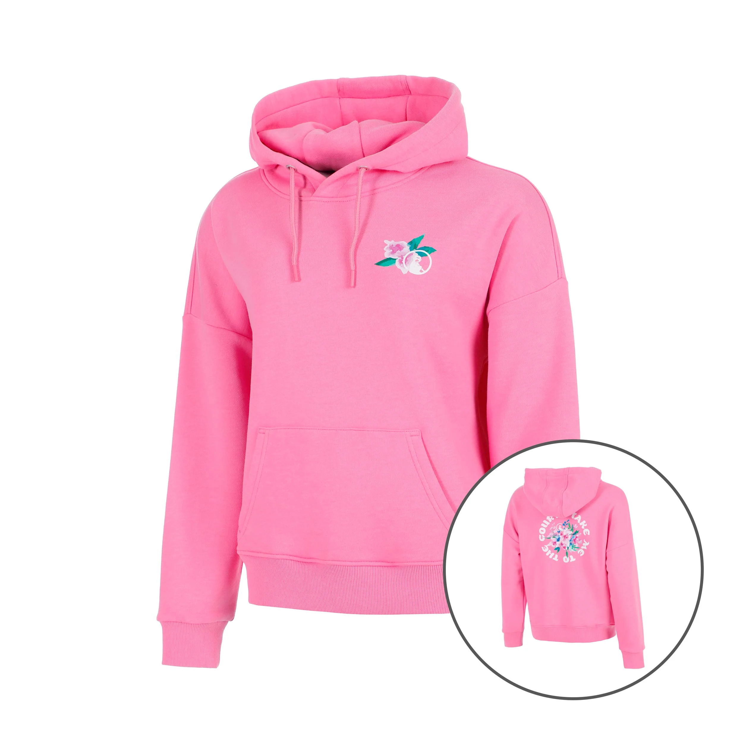 Crush TMTTC Sudadera con capucha Chicas-rosa, blanco