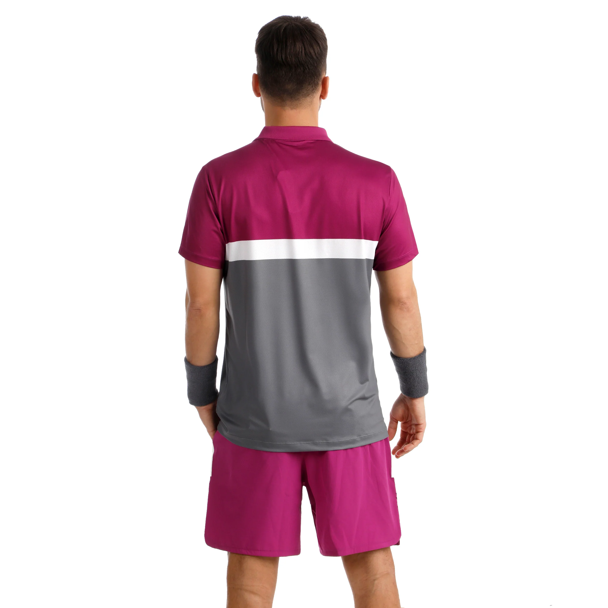 Crush Tournament Block Polo Hombres - berry, blanco - Image 6