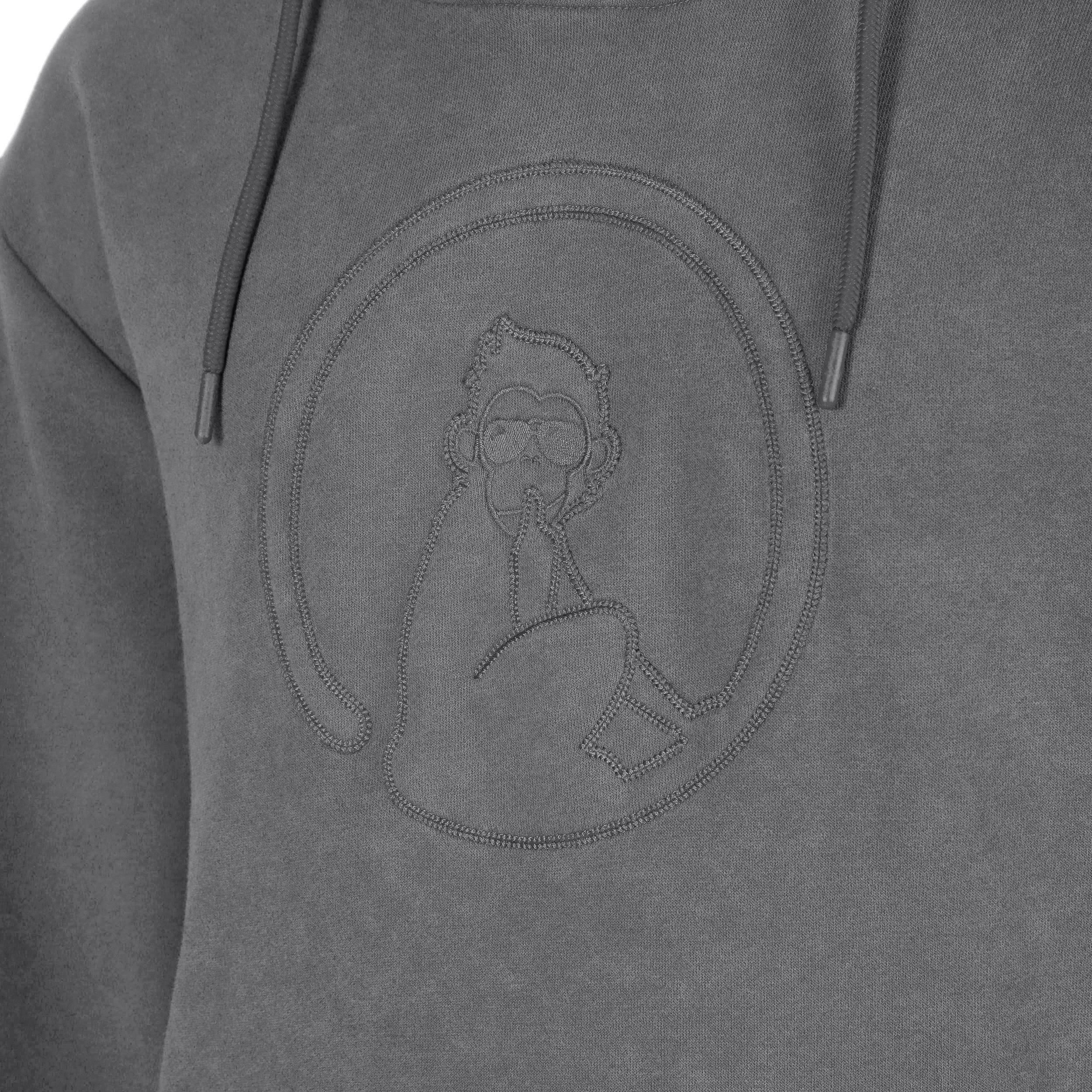 Crush Washed Out Loose Fit Sudadera con capucha Chicos-gris oscuro, gris oscuro - Image 3