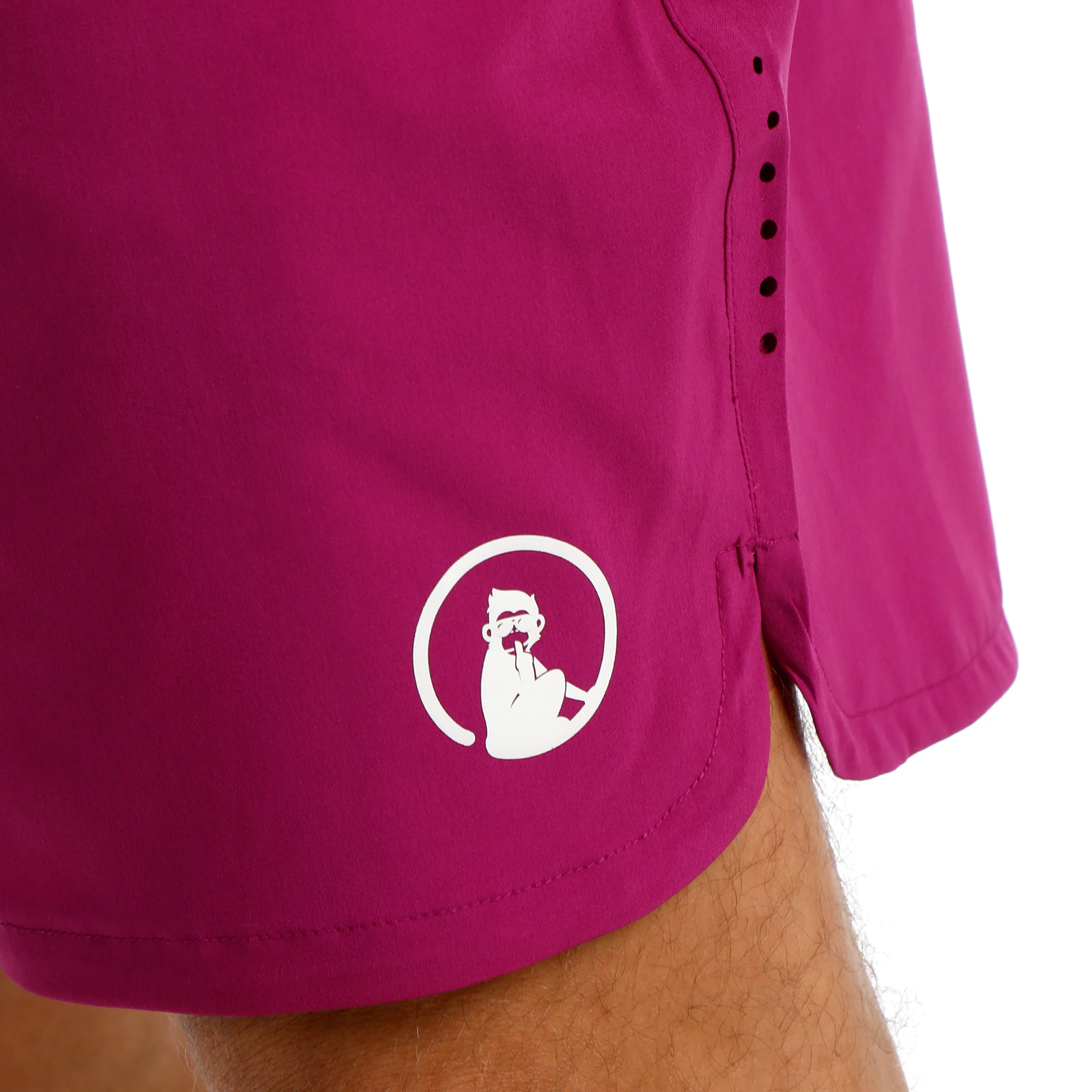 Drop 7in Shorts Hombres-berry, blanco - Image 9