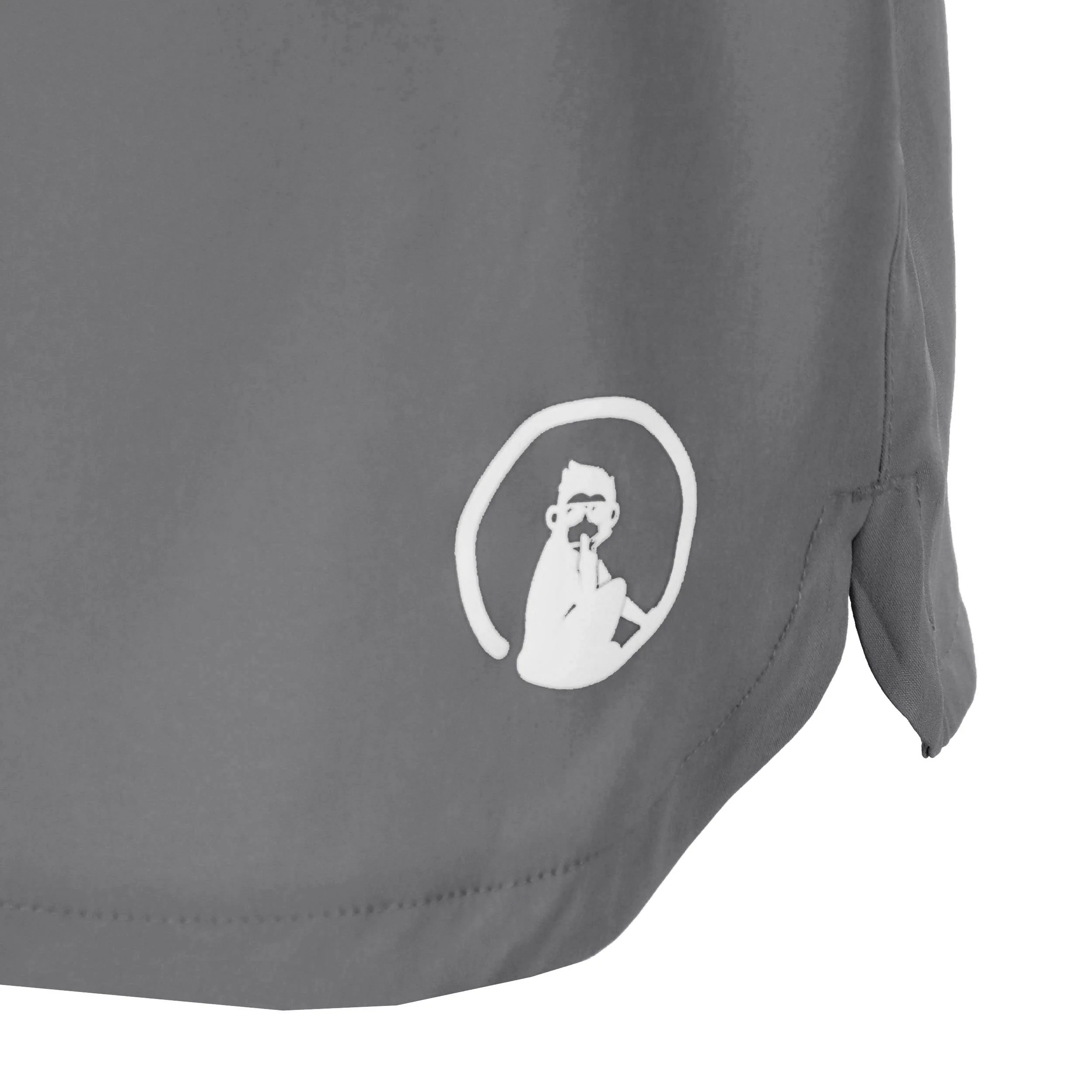 Drop 7in Shorts Hombres - gris, blanco - Image 3