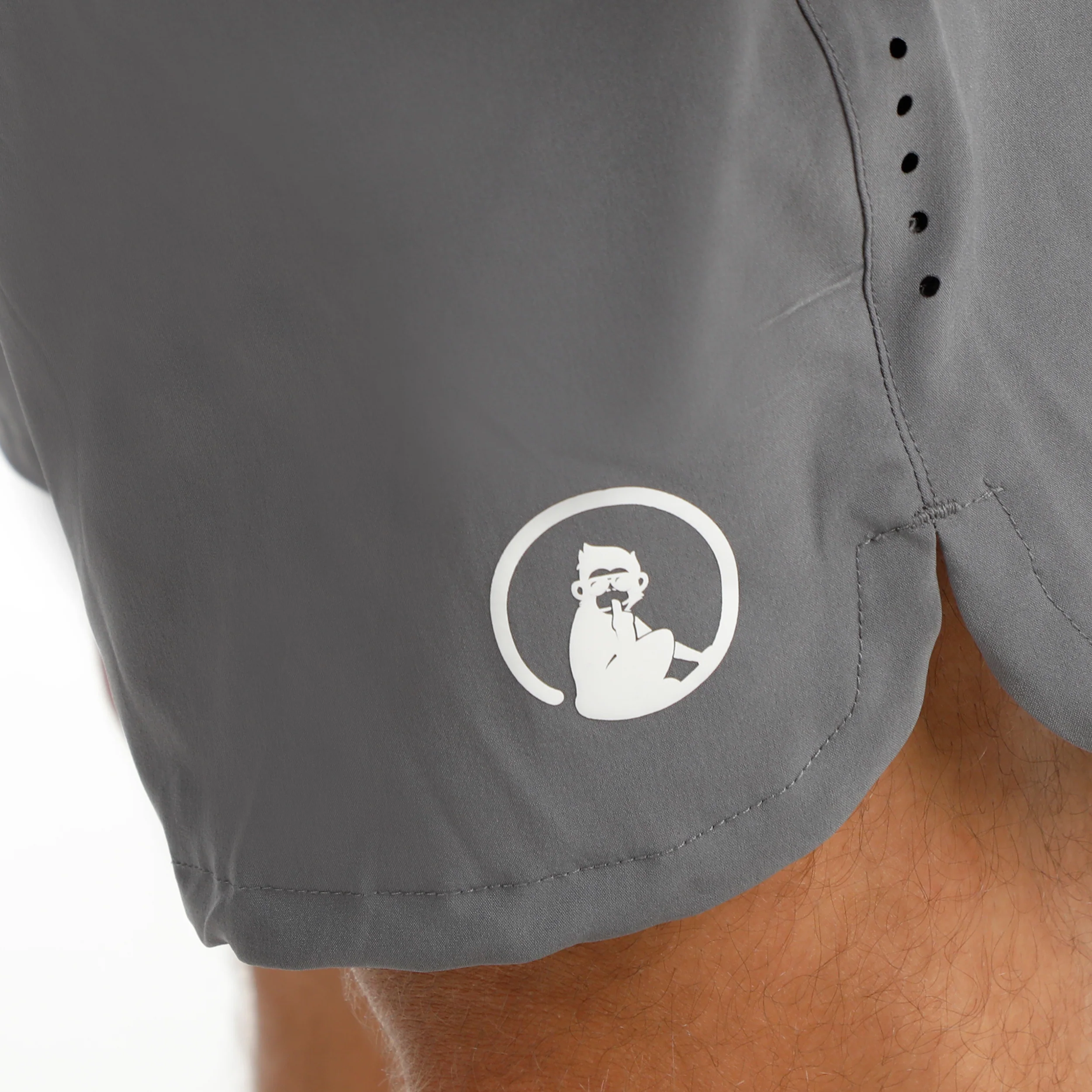 Drop 7in Shorts Hombres - gris, blanco - Image 9