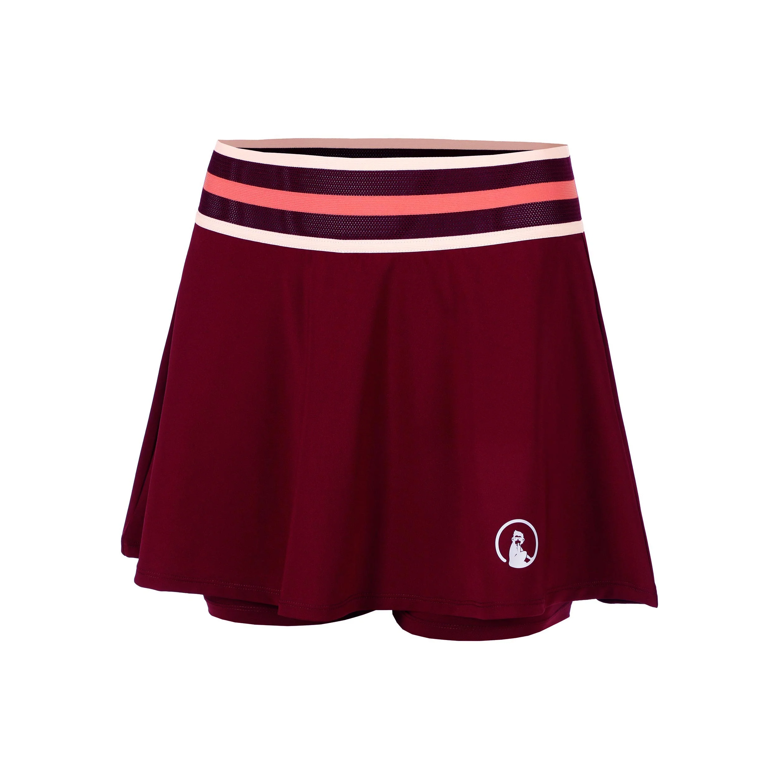 Endlessly Bounce Falda Mujeres-Rojo Vino,Multicolor