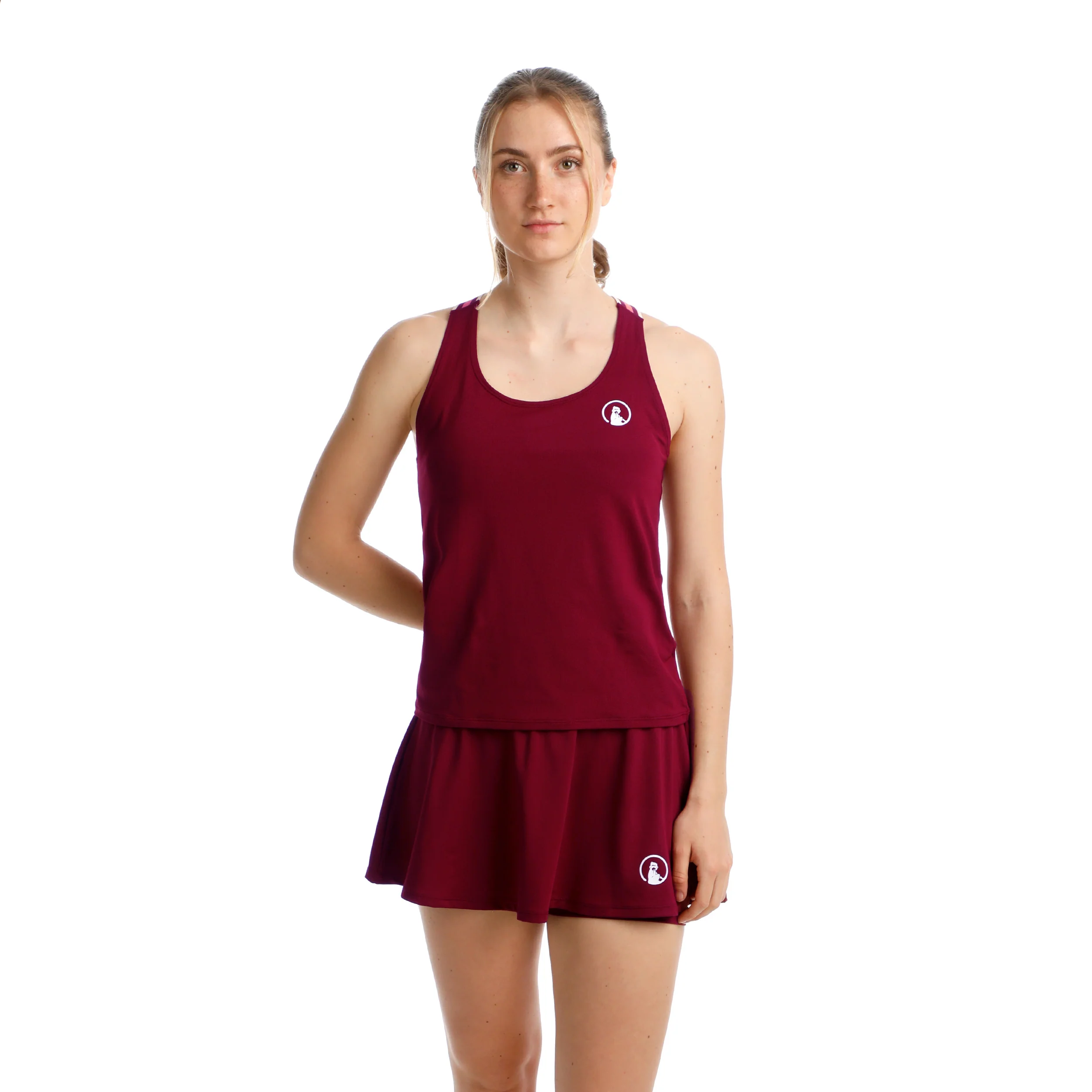 Endlessly Serve & Volley 2.0 Camiseta De Tirantes Mujeres-Rojo Vino,Multicolor - Image 4