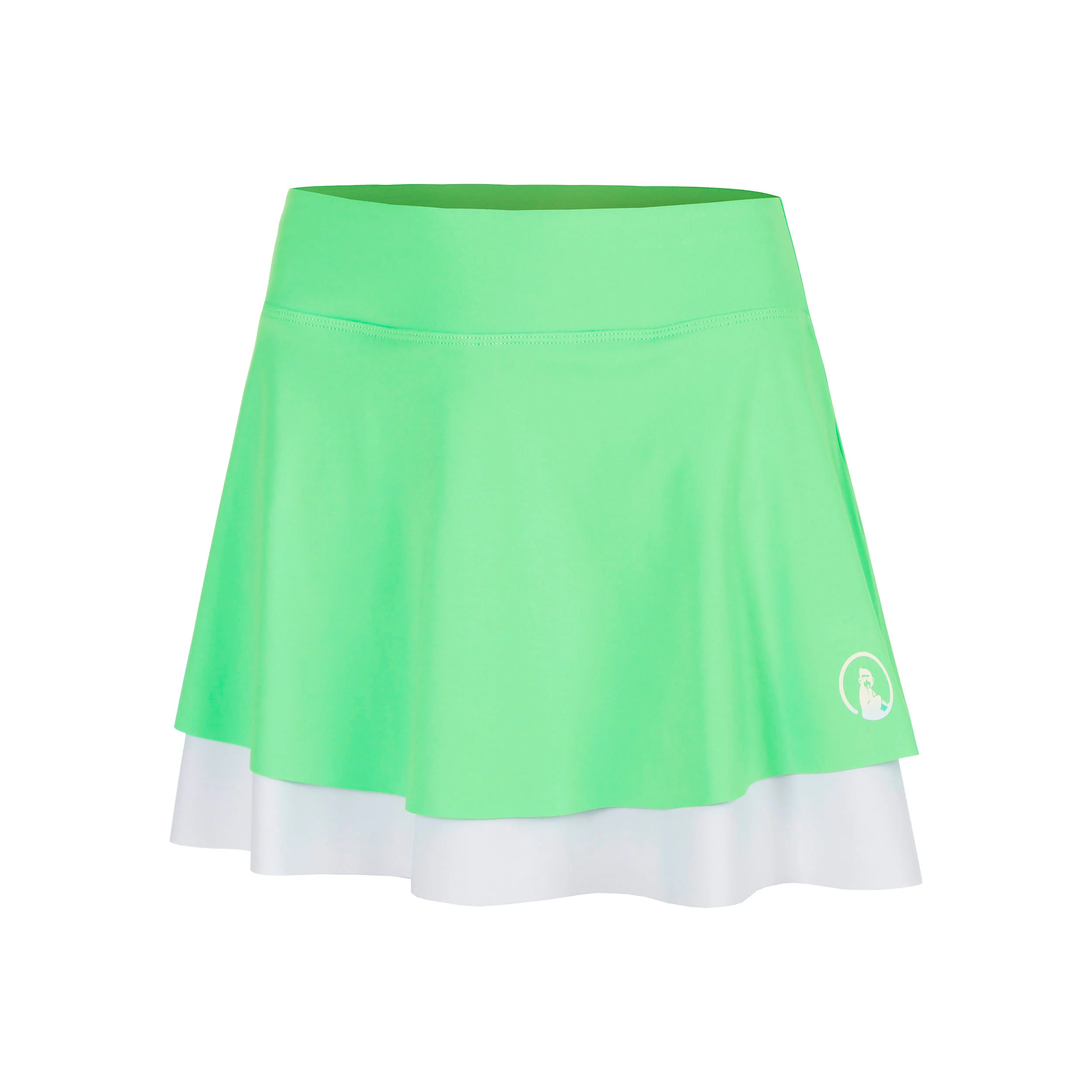 Joy Flounce 2.0 Falda Mujeres - verde, blanco