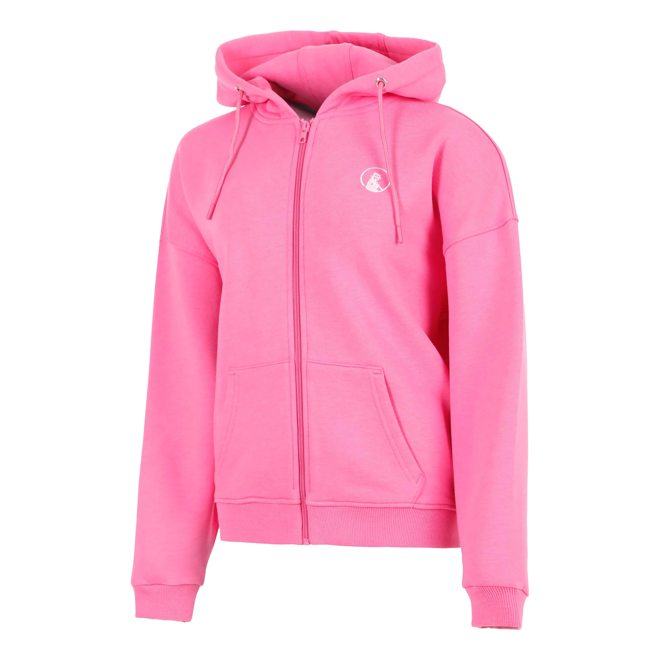 Joy Palm Court Sudadera con cremallera Mujeres-rosa, blanco - Image 2